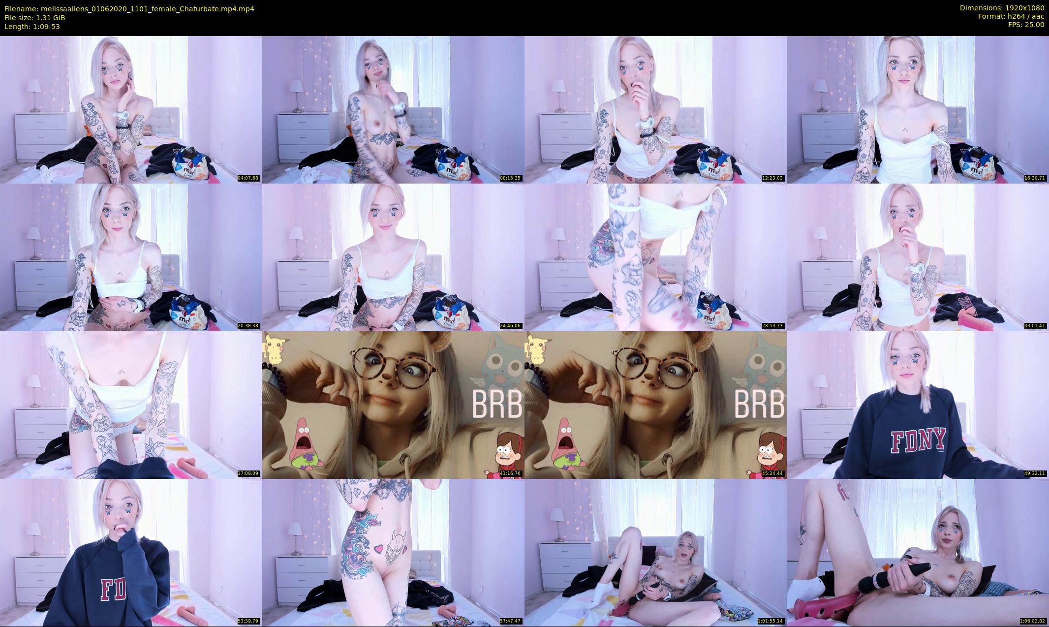 melissaallens — 70 minute Chaturbate female cam show recording, 1080p, Jun 1, 2020