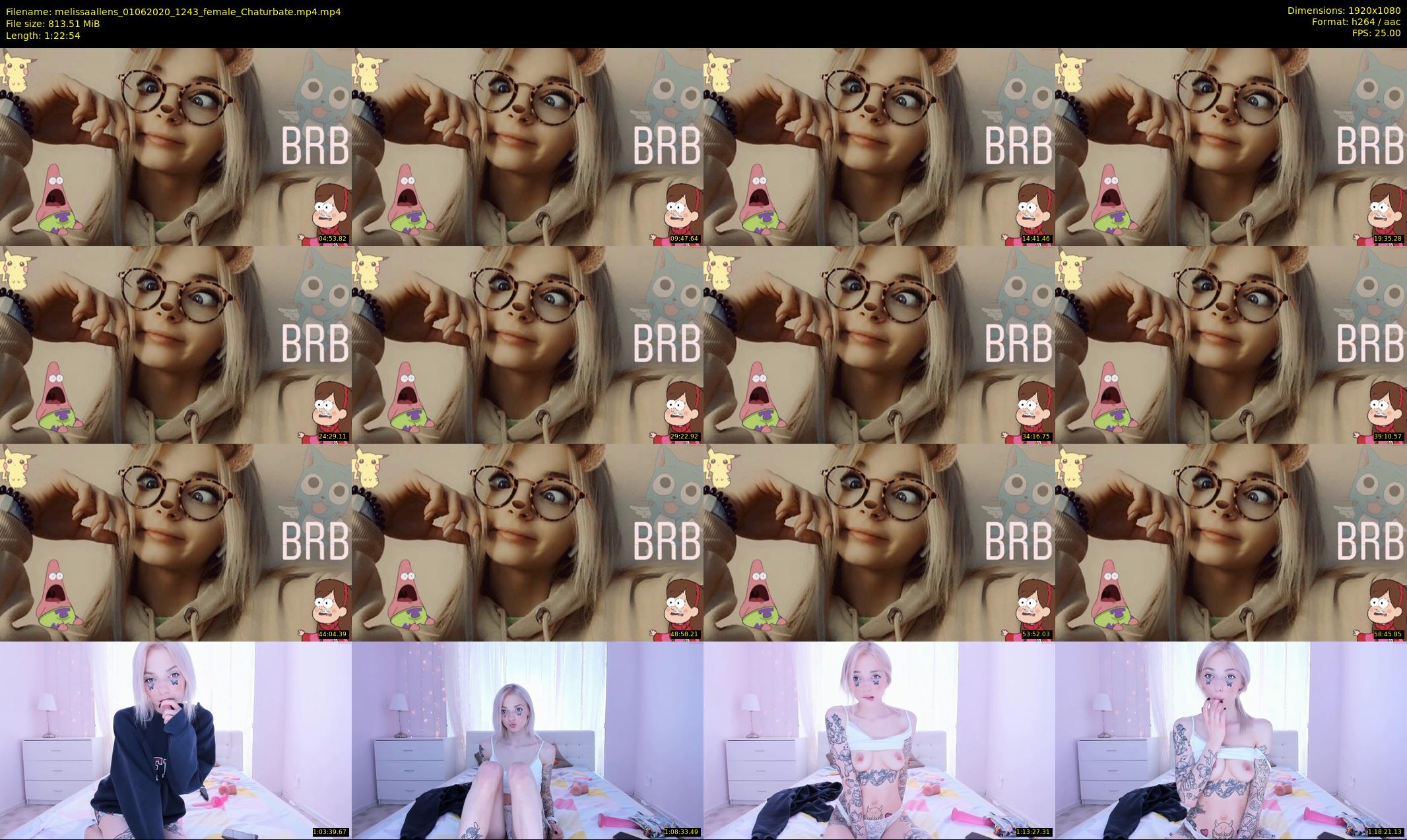 melissaallens — 83 minute Chaturbate female cam show recording, 1080p, Jun 1, 2020