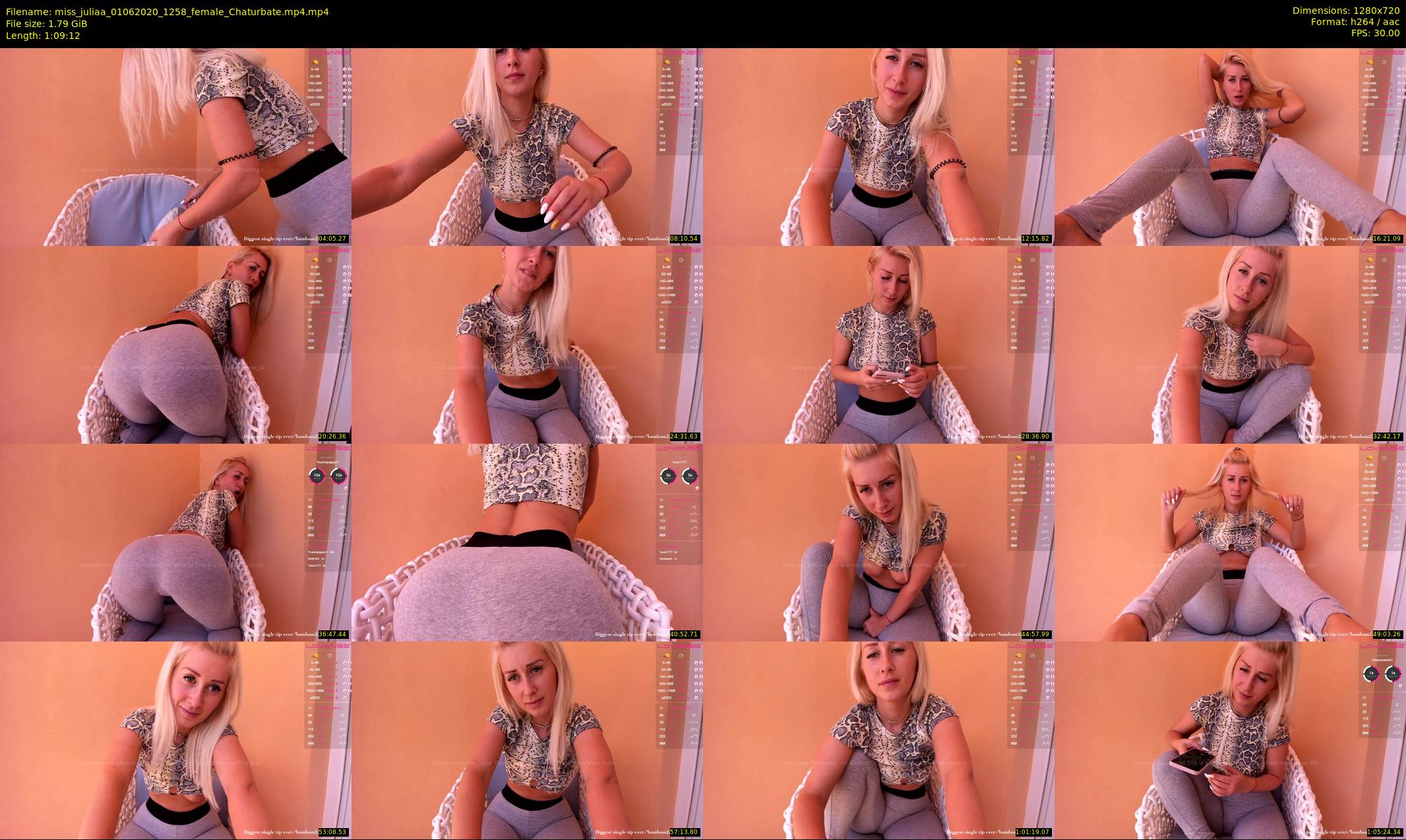miss_juliaa — 70 minute Chaturbate female cam show recording, 720p, Jun 1, 2020