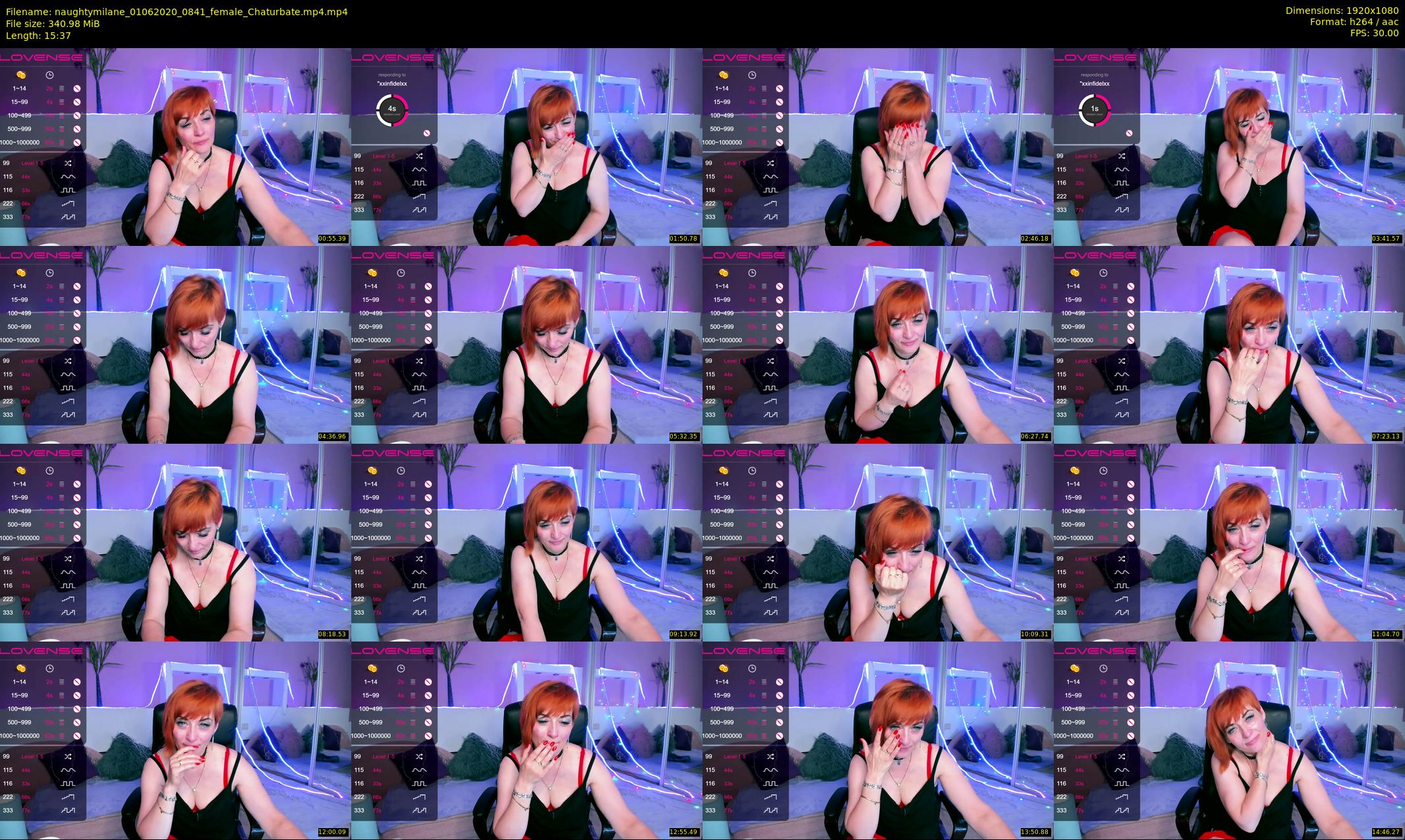 naughtymilane — 16 minute Chaturbate female cam show recording, 1080p, Jun 1, 2020