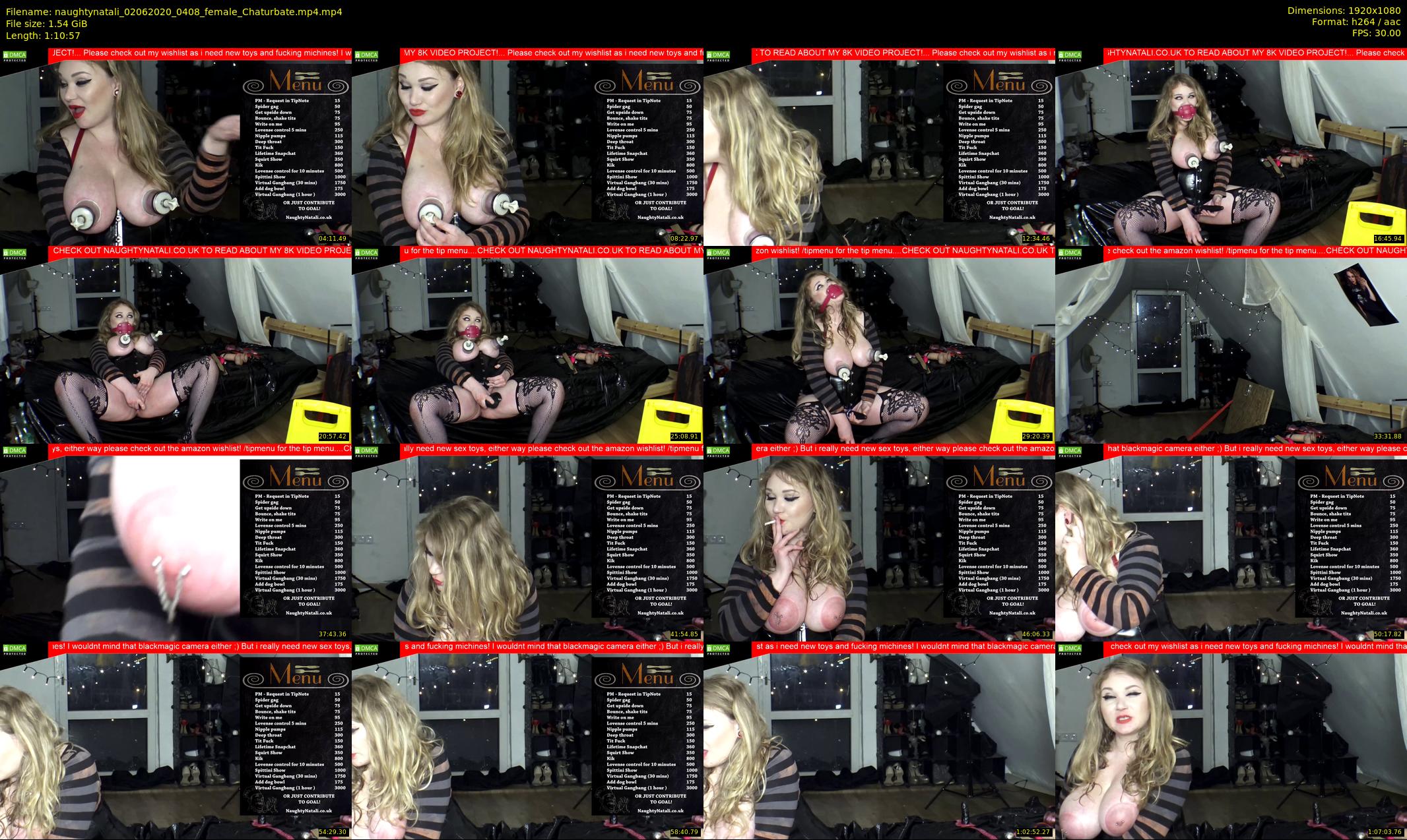 naughtynatali — 71 minute Chaturbate female cam show recording, 1080p, Jun 2, 2020