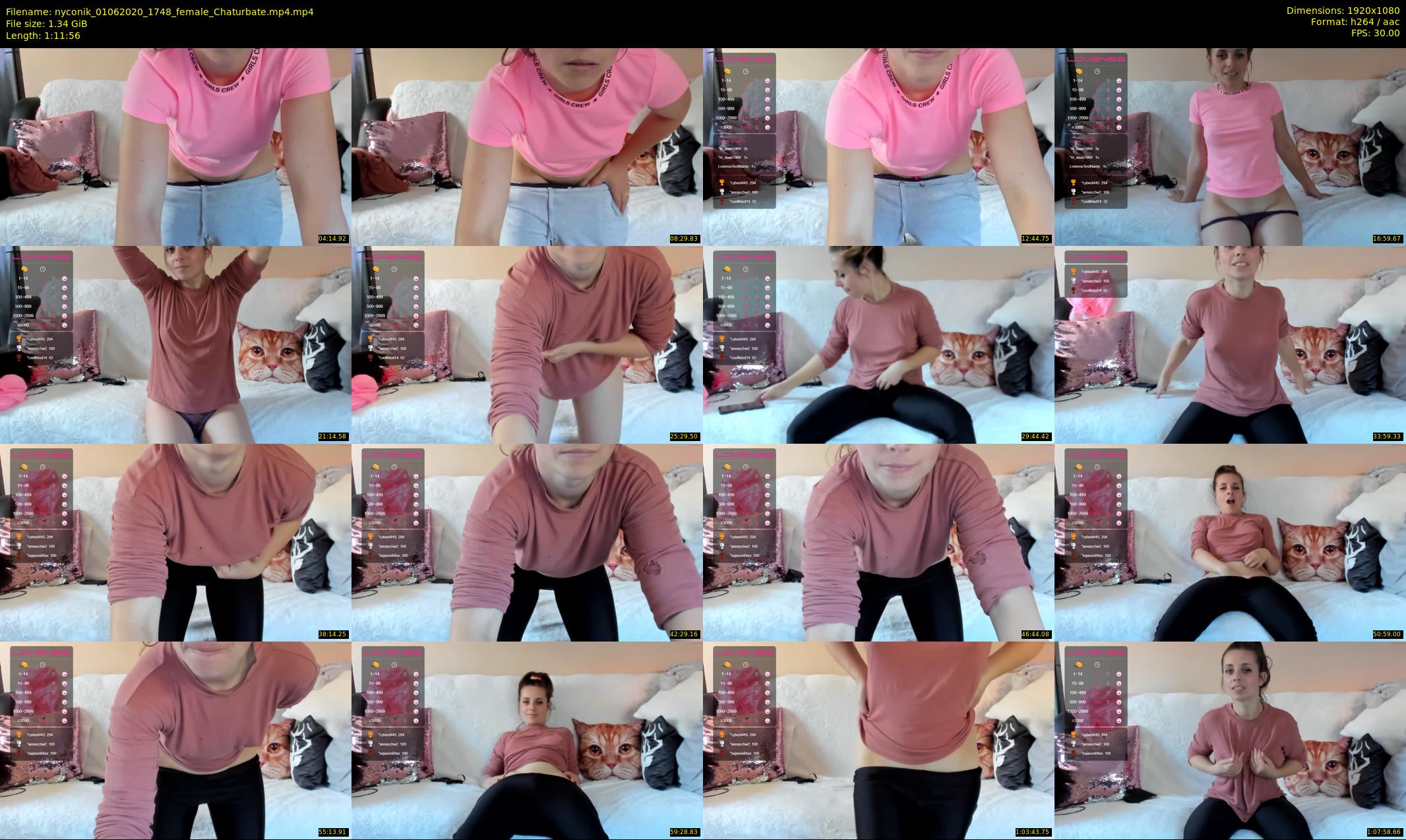 nyconik — 72 minute Chaturbate female cam show recording, 1080p, Jun 1, 2020
