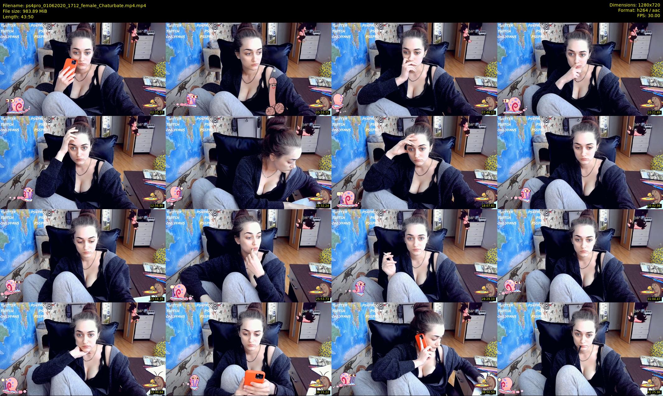 ps4pro — 44 minute Chaturbate female cam show recording, 720p, Jun 1, 2020