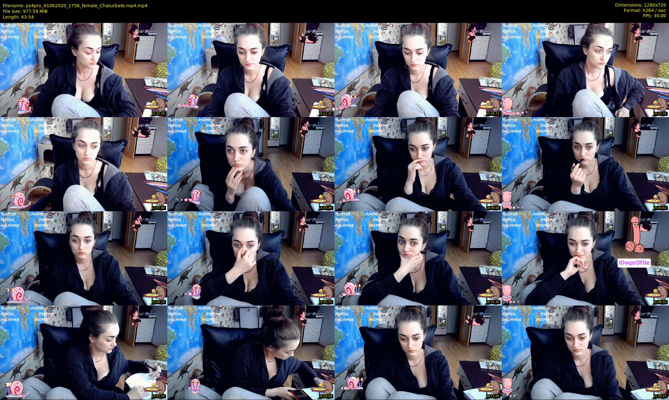 ps4pro — 44 minute Chaturbate female cam show recording, 720p, Jun 1, 2020