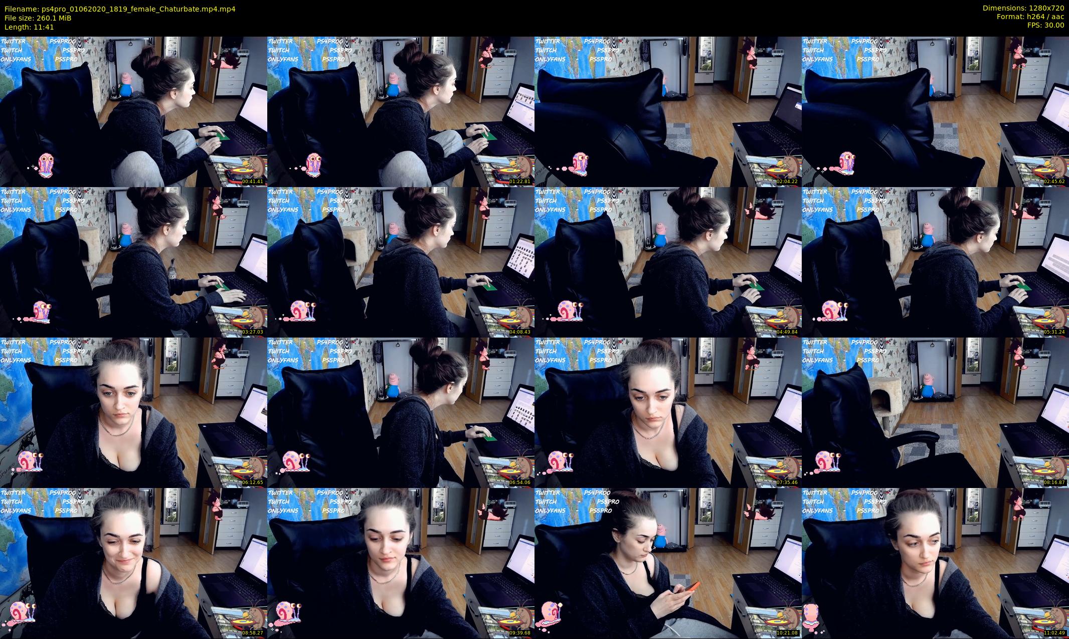 ps4pro — 12 minute Chaturbate female cam show recording, 720p, Jun 1, 2020
