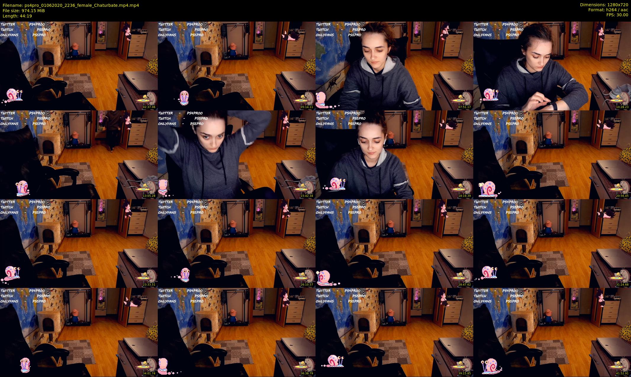 ps4pro — 45 minute Chaturbate female cam show recording, 720p, Jun 1, 2020
