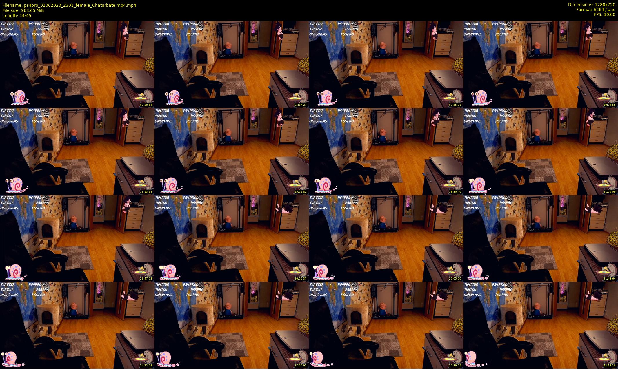 ps4pro — 45 minute Chaturbate female cam show recording, 720p, Jun 1, 2020