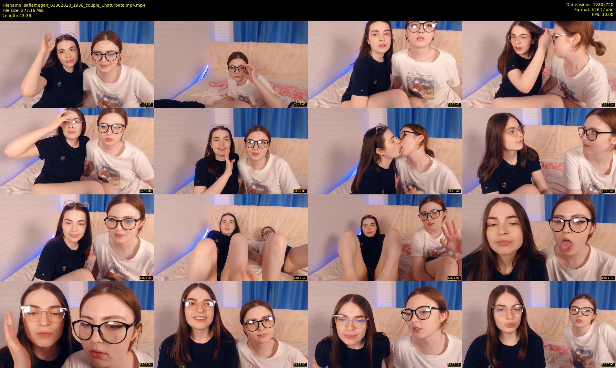 safiamegan — 24 minute Chaturbate couple cam show recording, 720p, Jun 1, 2020