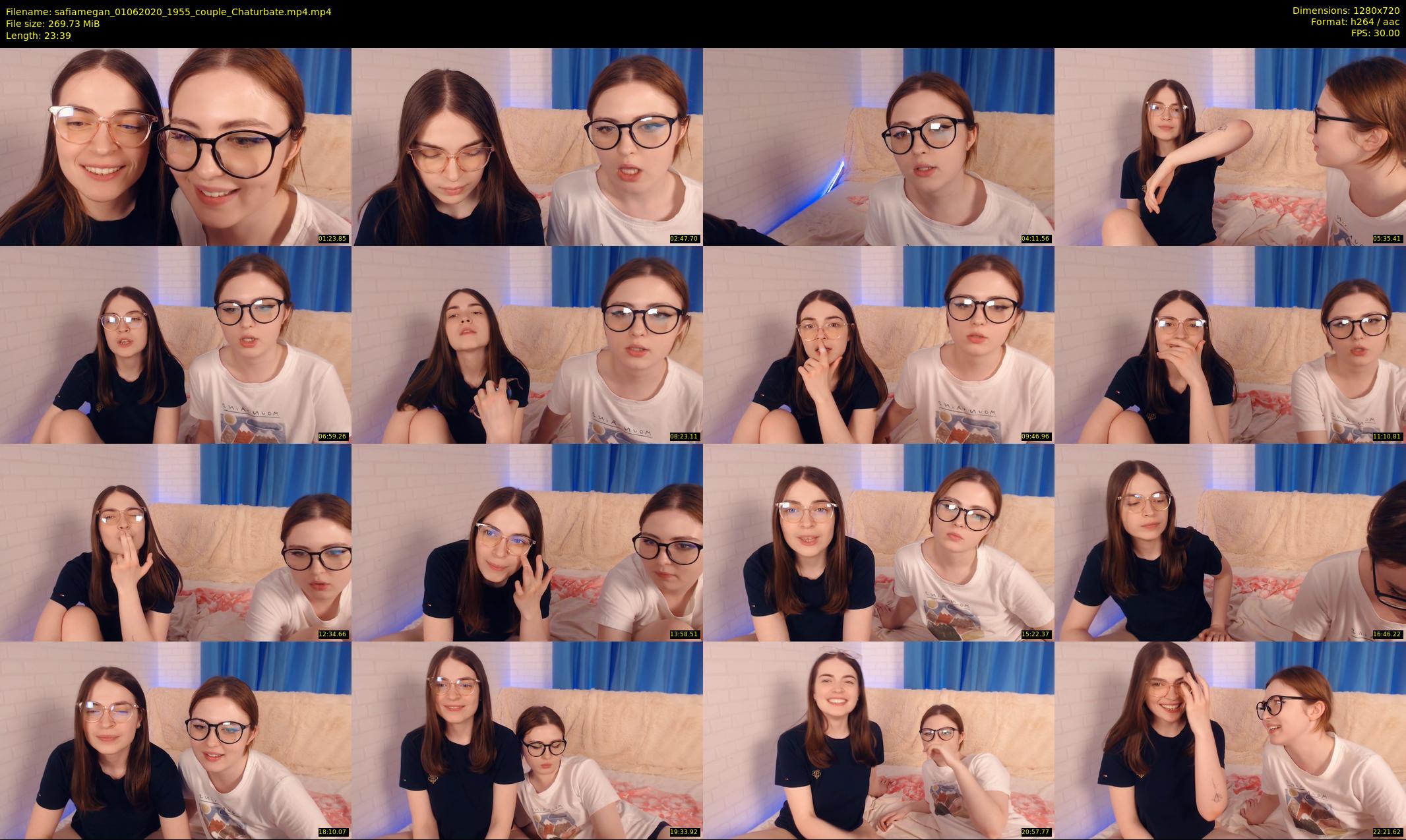 safiamegan — 24 minute Chaturbate couple cam show recording, 720p, Jun 1, 2020