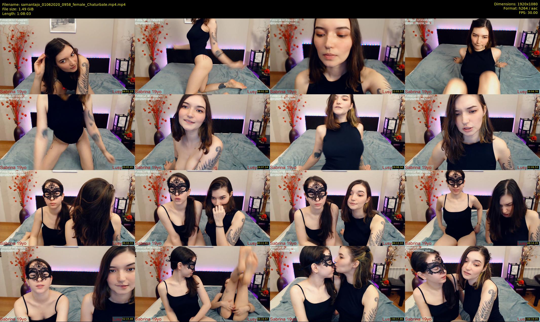 samantajo — 69 minute Chaturbate female cam show recording, 1080p, Jun 1, 2020