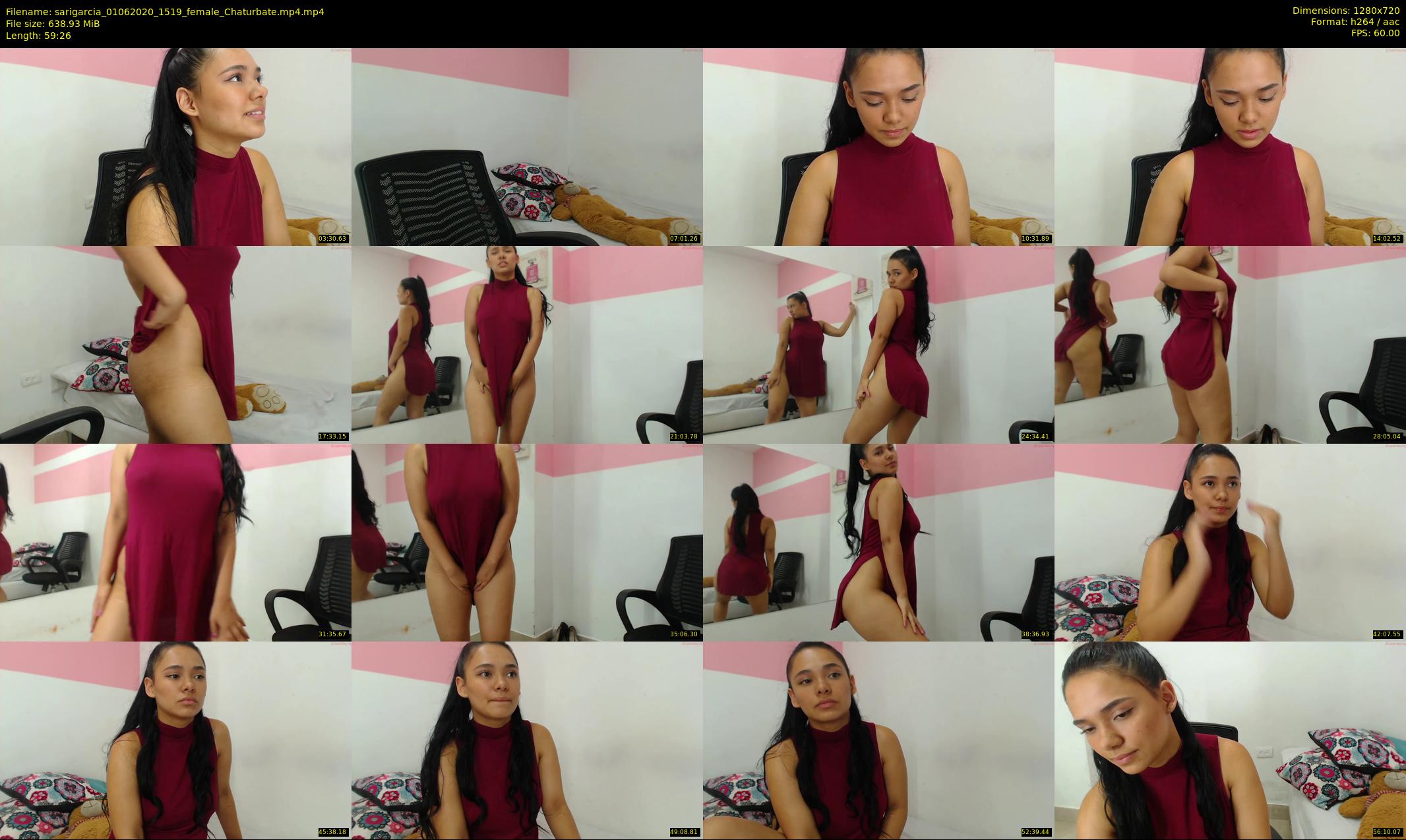 sarigarcia — 60 minute Chaturbate female cam show recording, 720p, Jun 1, 2020