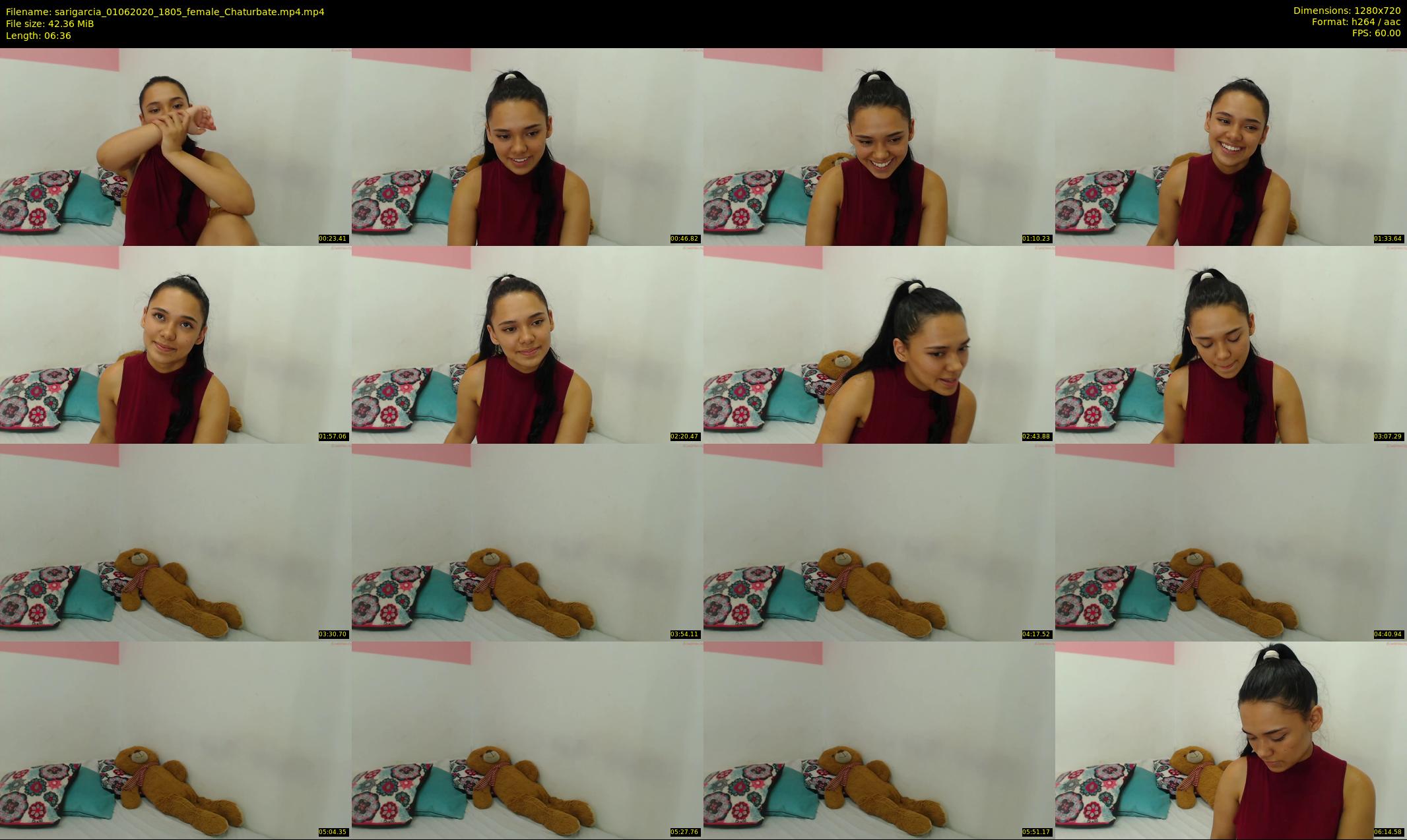 sarigarcia — 7 minute Chaturbate female cam show recording, 720p, Jun 1, 2020