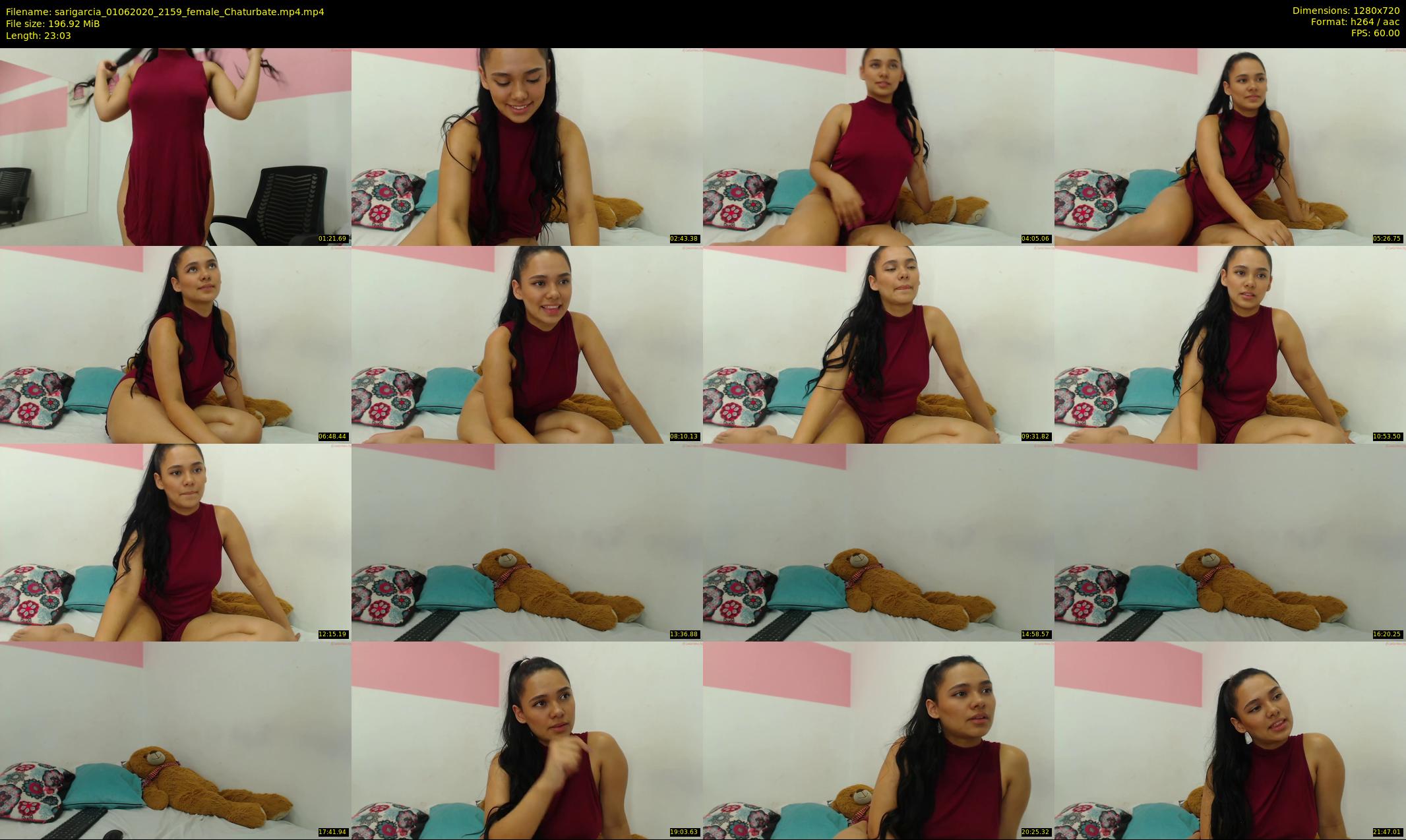 sarigarcia — 24 minute Chaturbate female cam show recording, 720p, Jun 1, 2020
