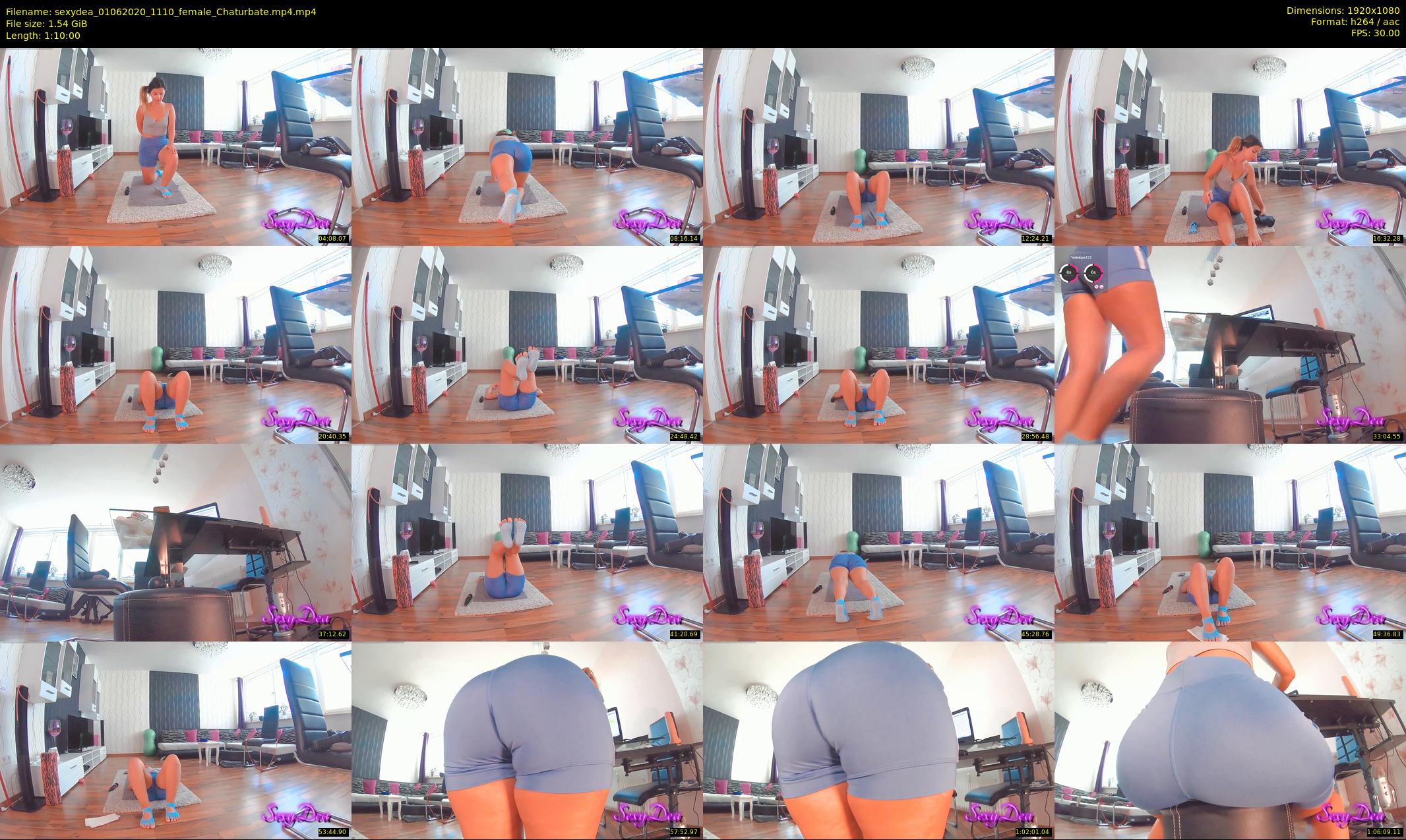 sexydea — 70 minute Chaturbate female cam show recording, 1080p, Jun 1, 2020