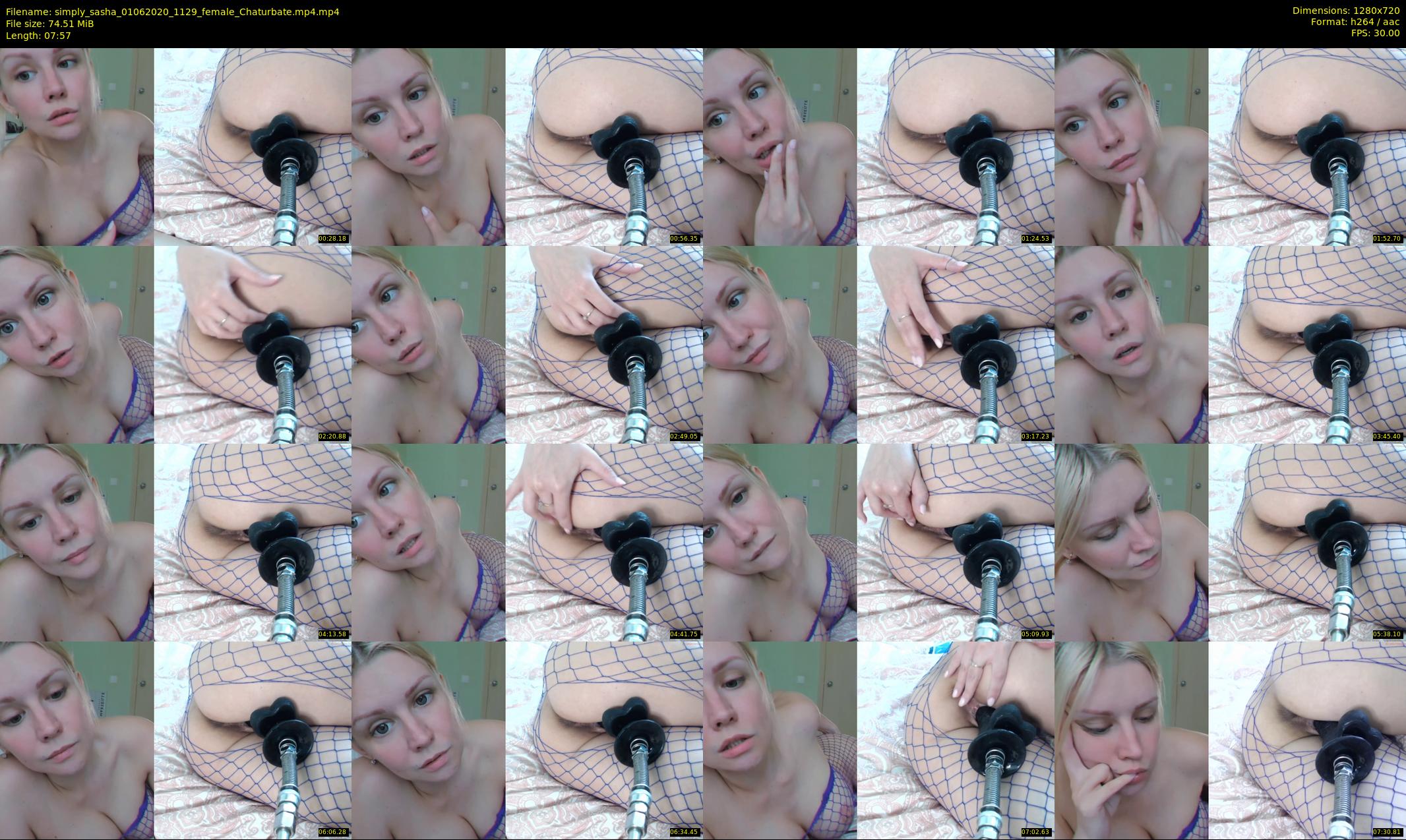 simply_sasha — 8 minute Chaturbate female cam show recording, 720p, Jun 1, 2020