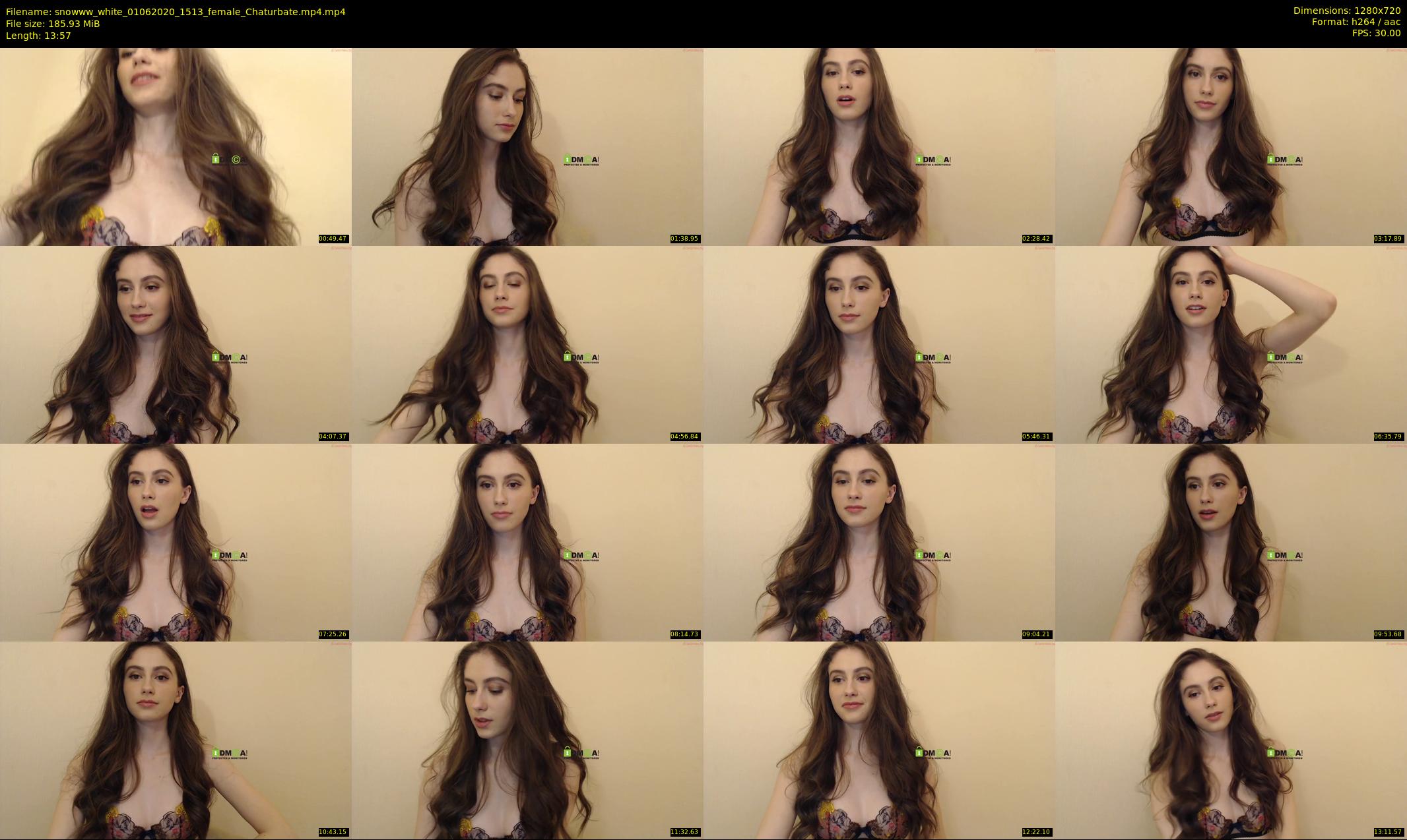 snowww_white — 14 minute Chaturbate female cam show recording, 720p, Jun 1, 2020