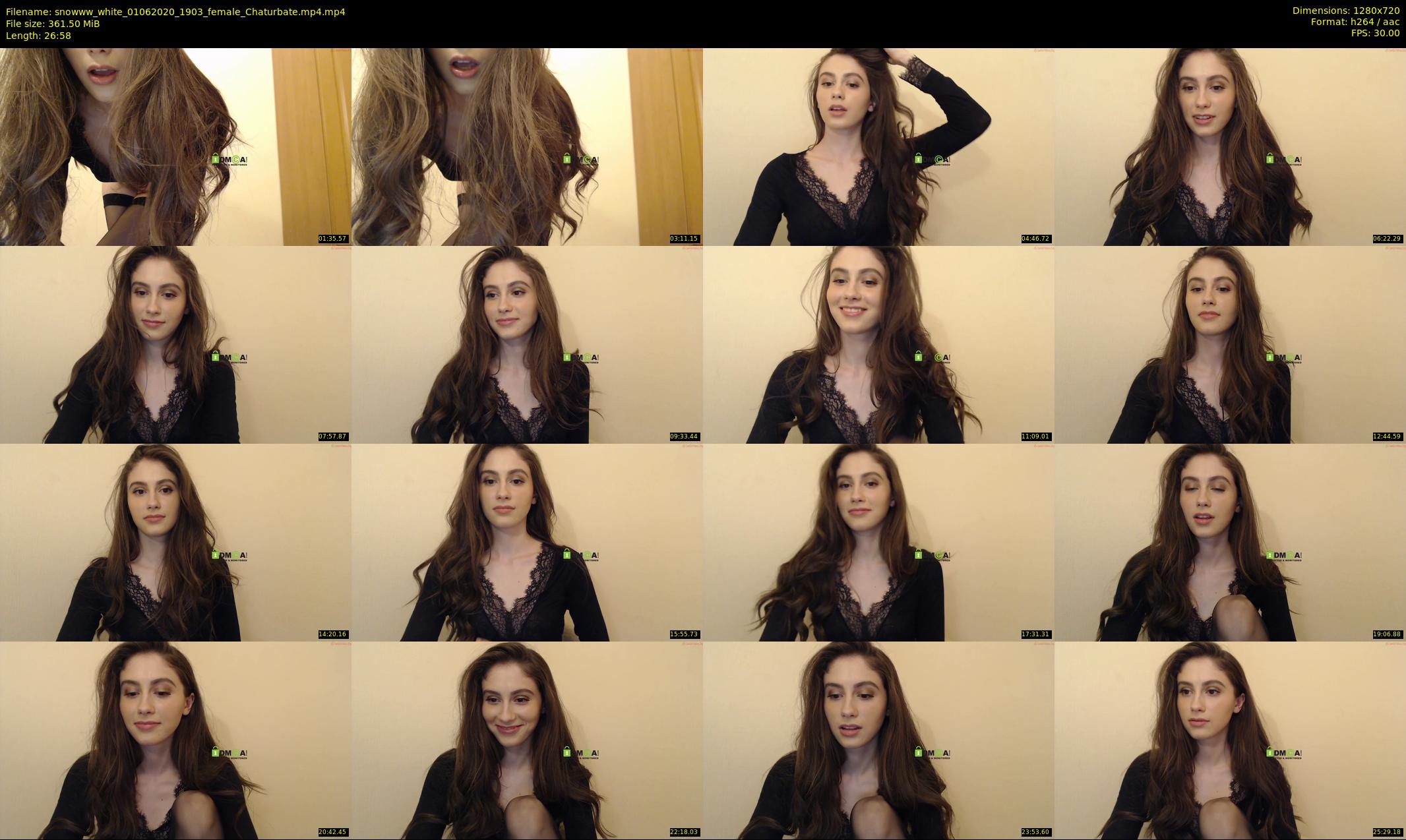 snowww_white — 27 minute Chaturbate female cam show recording, 720p, Jun 1, 2020
