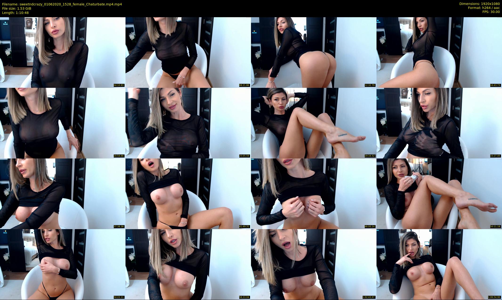sweetndcrazy — 71 minute Chaturbate female cam show recording, 1080p, Jun 1, 2020