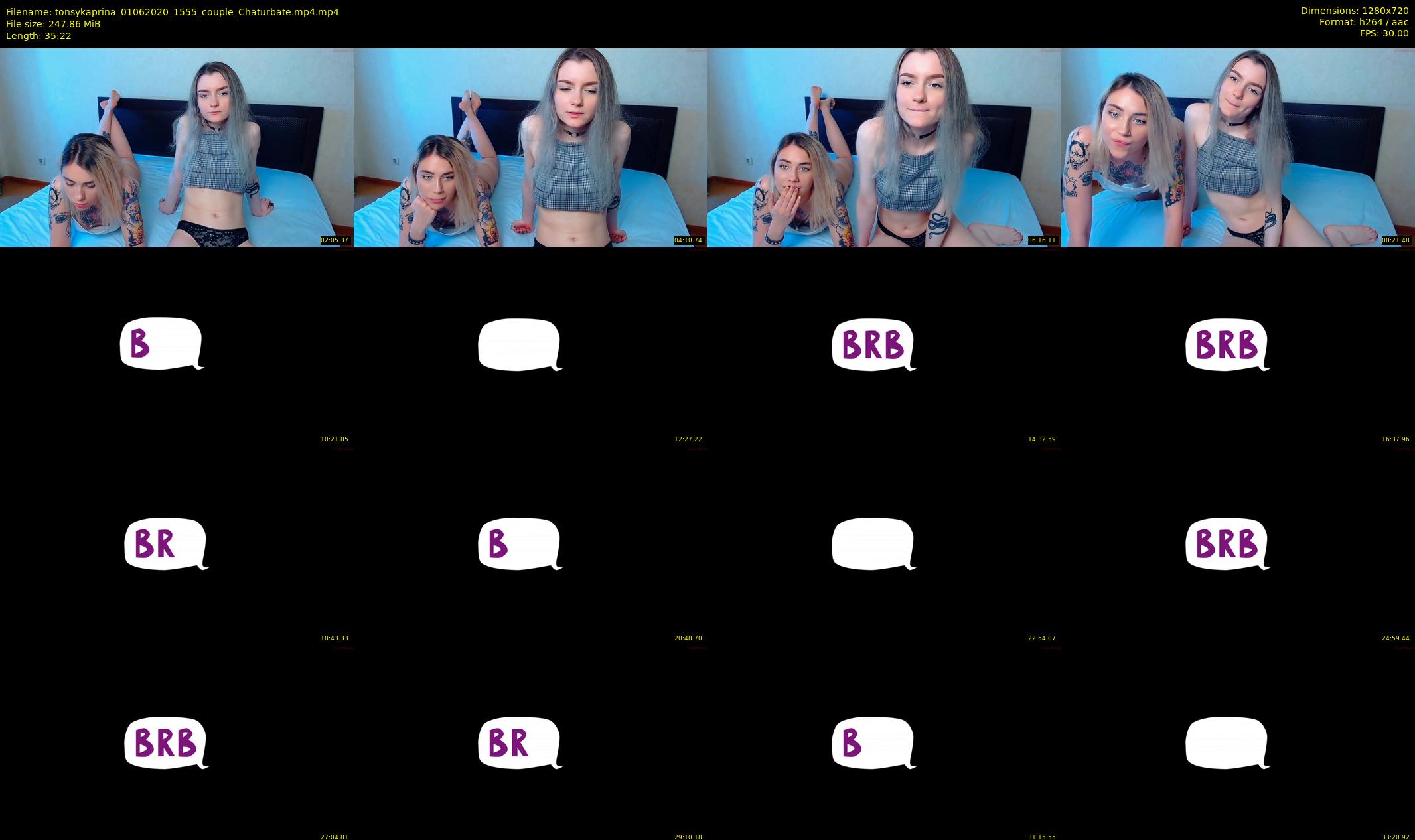 tonsykaprina — 36 minute Chaturbate couple cam show recording, 720p, Jun 1, 2020
