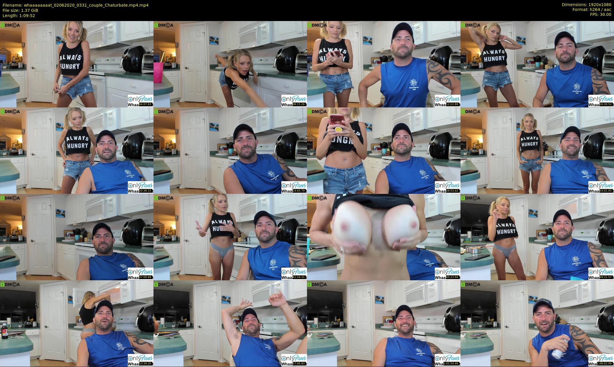 whaaaaaaaat — 70 minute Chaturbate couple cam show recording, 1080p, Jun 2, 2020