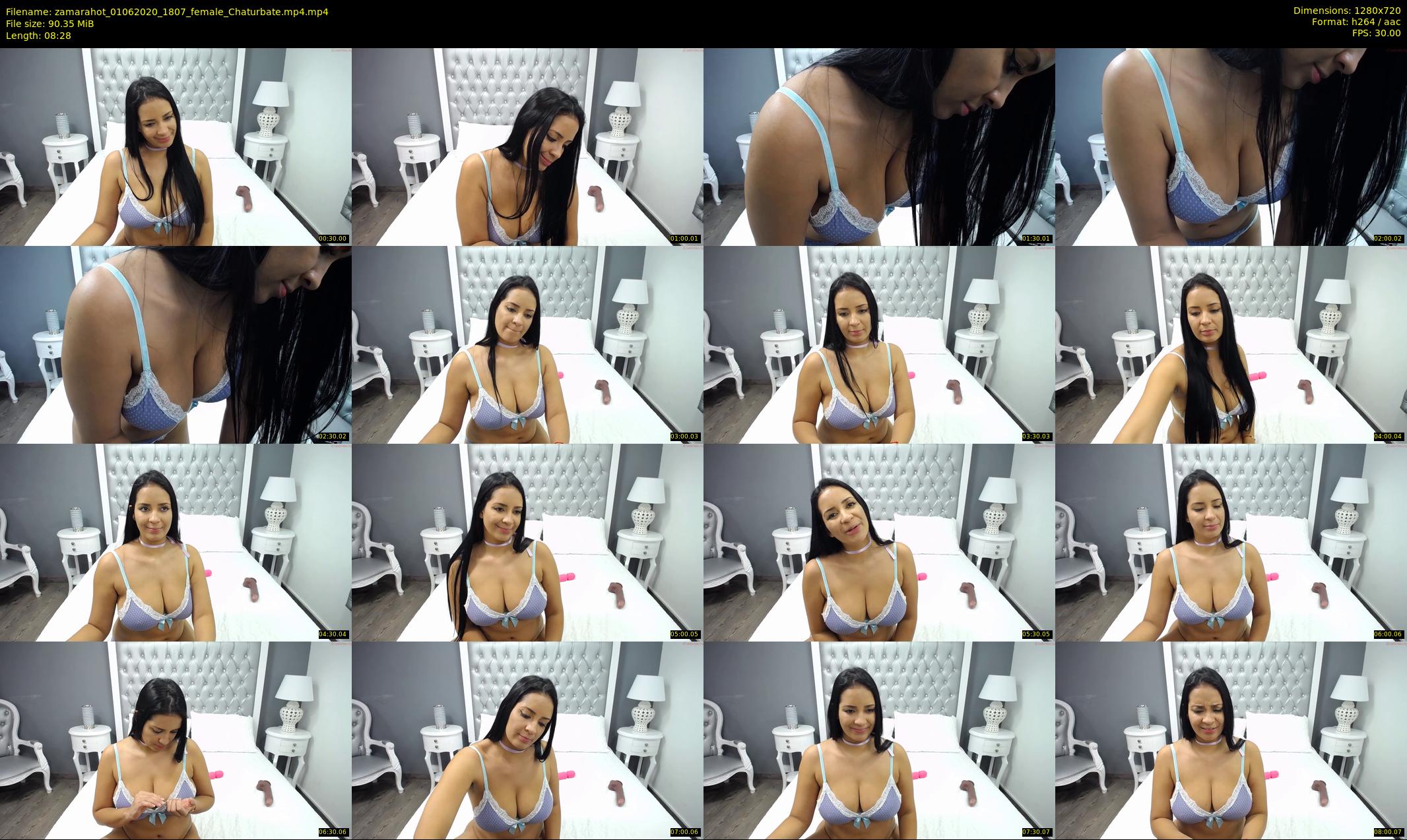 zamarahot — 9 minute Chaturbate female cam show recording, 720p, Jun 1, 2020