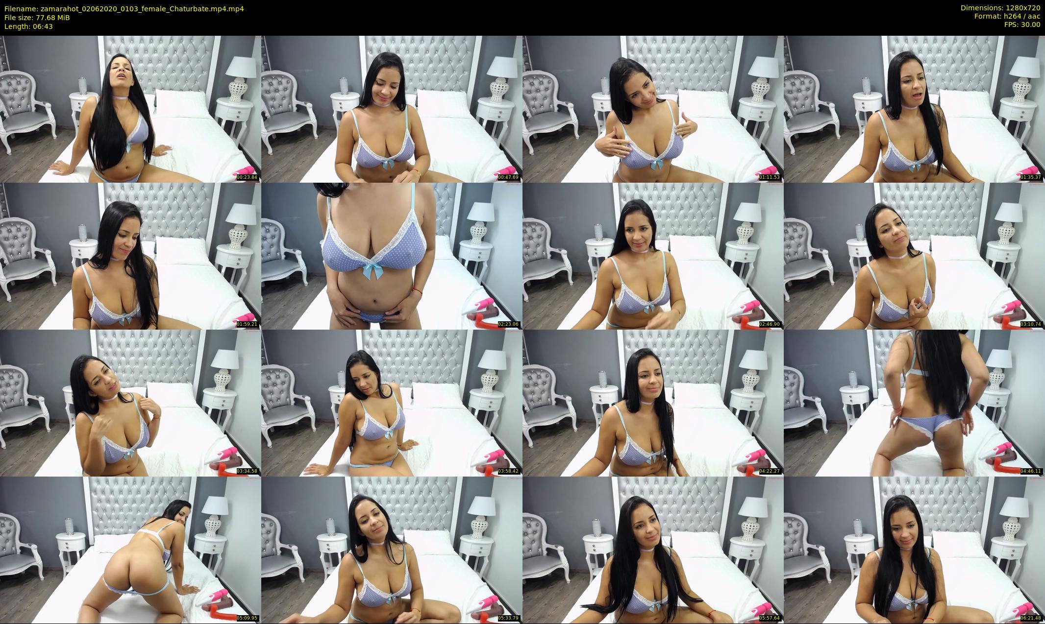 zamarahot — 7 minute Chaturbate female cam show recording, 720p, Jun 2, 2020