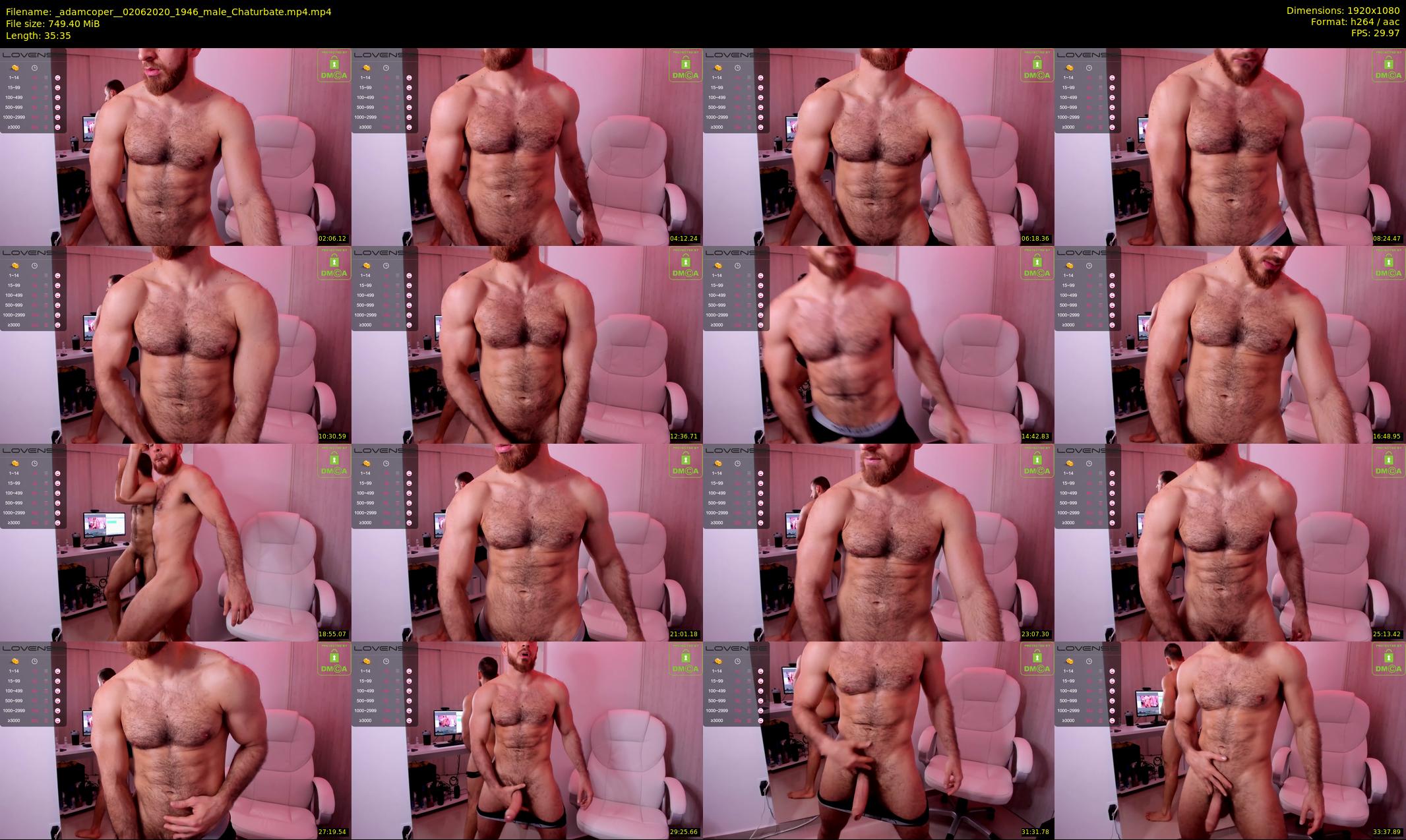 _adamcoper_ — 36 minute Chaturbate male cam show recording, 1080p, Jun 2, 2020