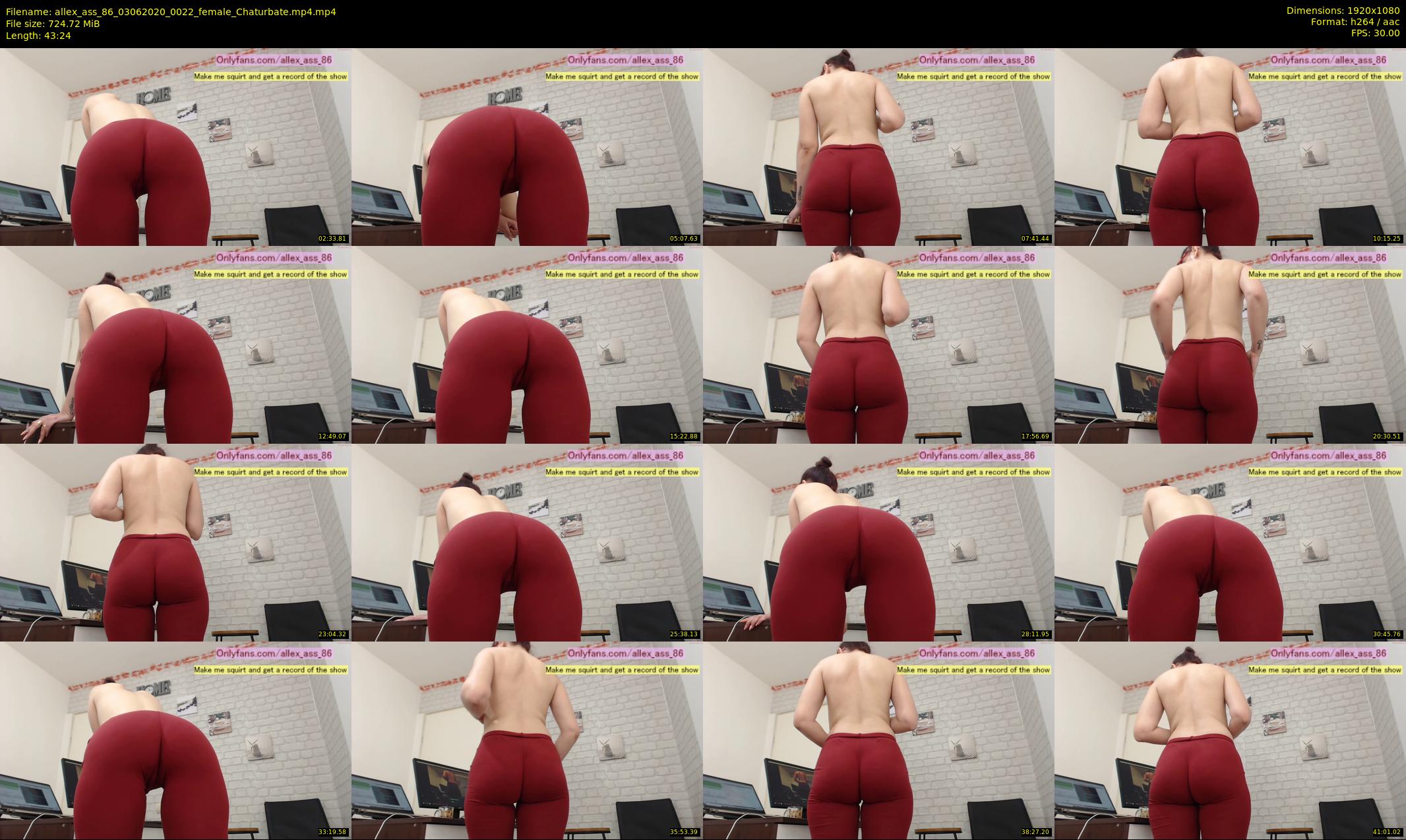 allex_ass_86 — 44 minute Chaturbate female cam show recording, 1080p, Jun 3, 2020