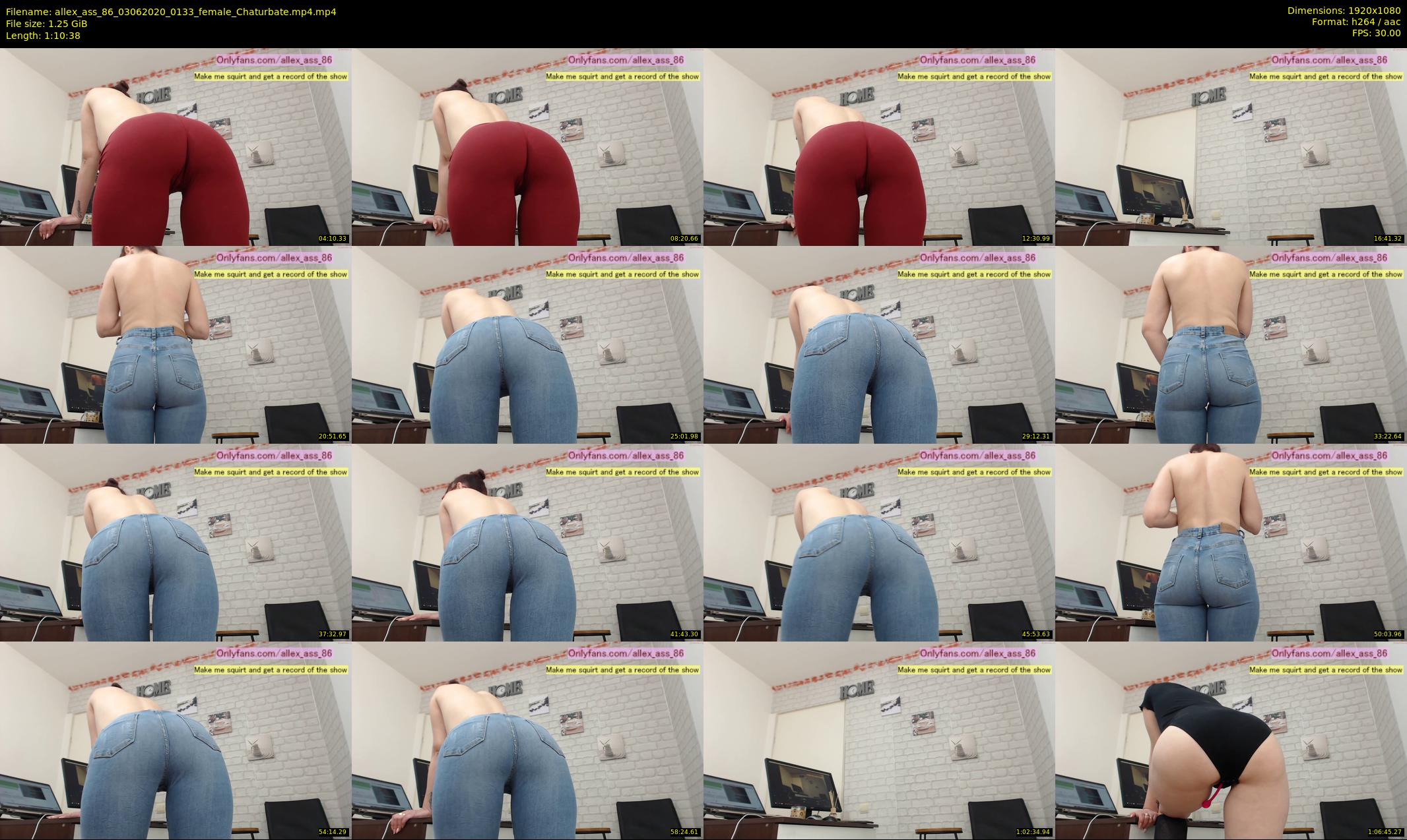 allex_ass_86 — 71 minute Chaturbate female cam show recording, 1080p, Jun 3, 2020