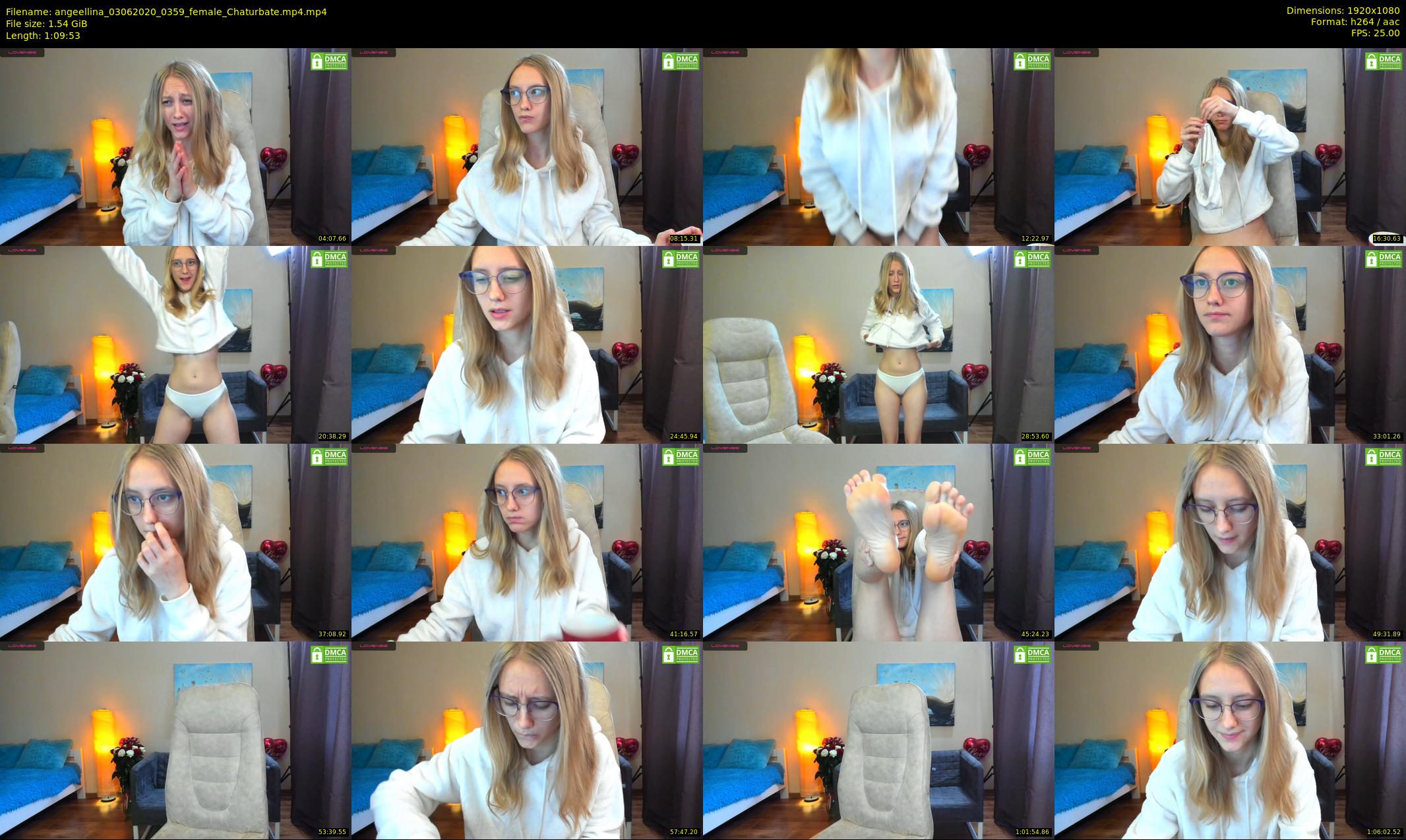 angeellina — 70 minute Chaturbate female cam show recording, 1080p, Jun 3, 2020