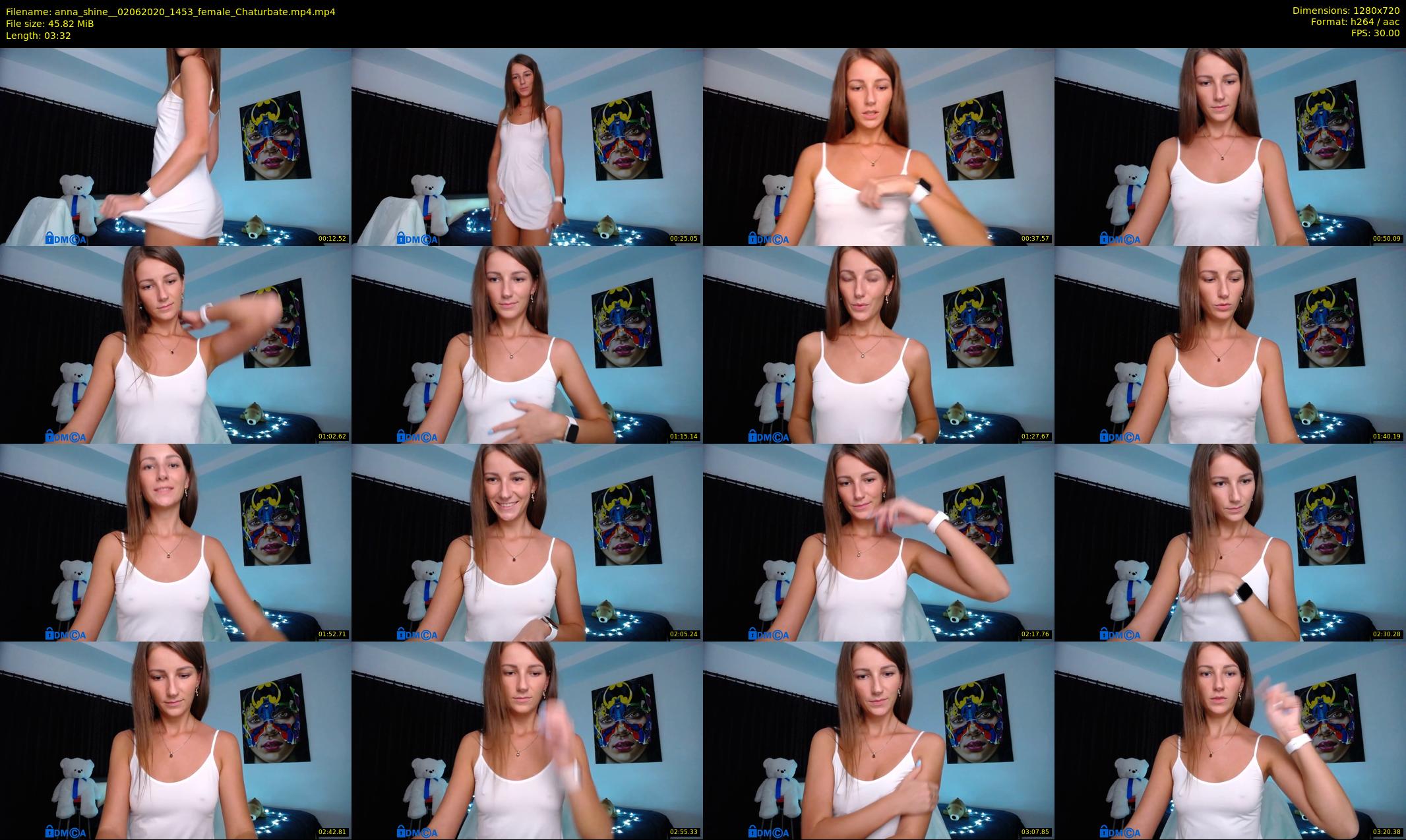 anna_shine_ — 4 minute Chaturbate female cam show recording, 720p, Jun 2, 2020