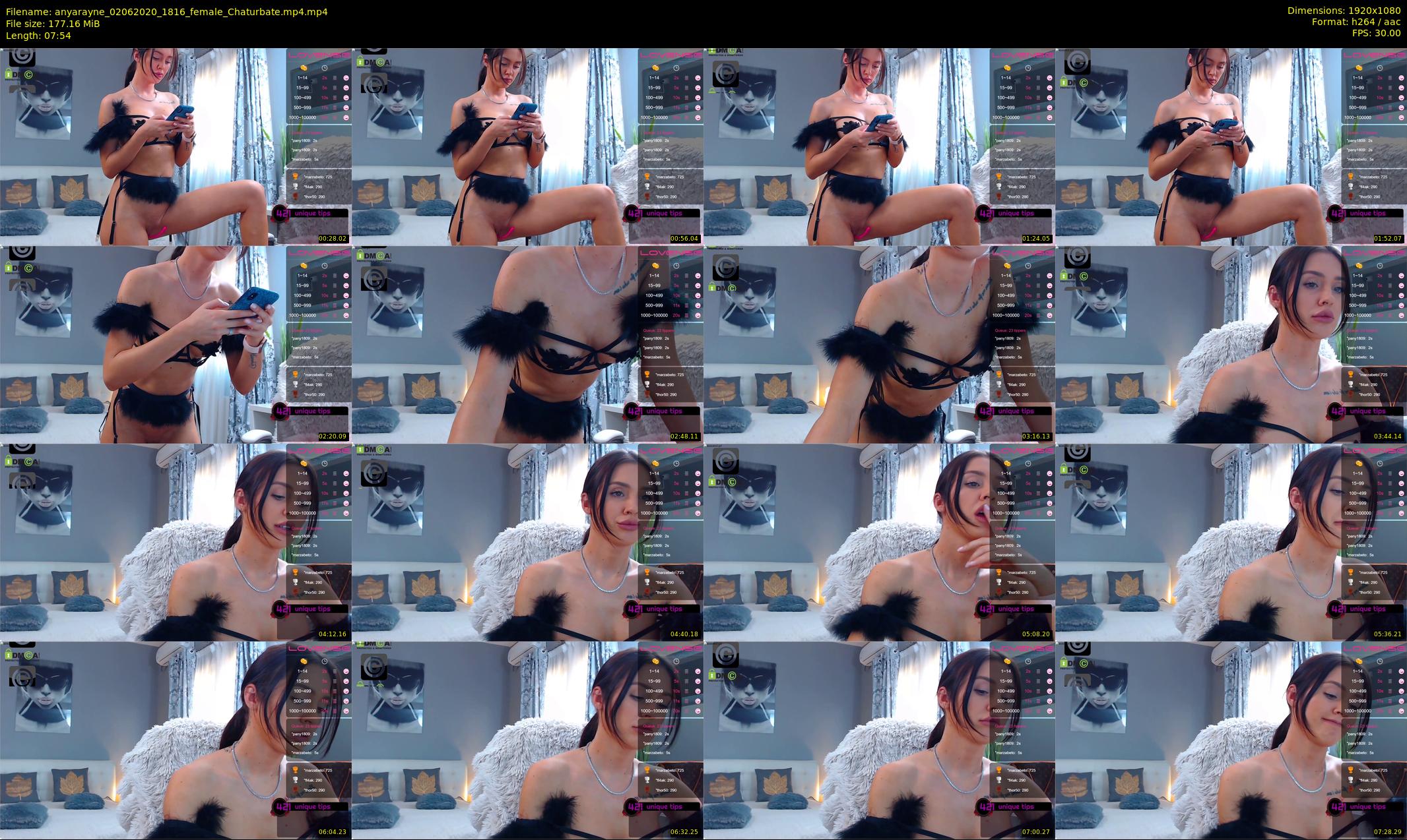 anyarayne — 8 minute Chaturbate female cam show recording, 1080p, Jun 2, 2020