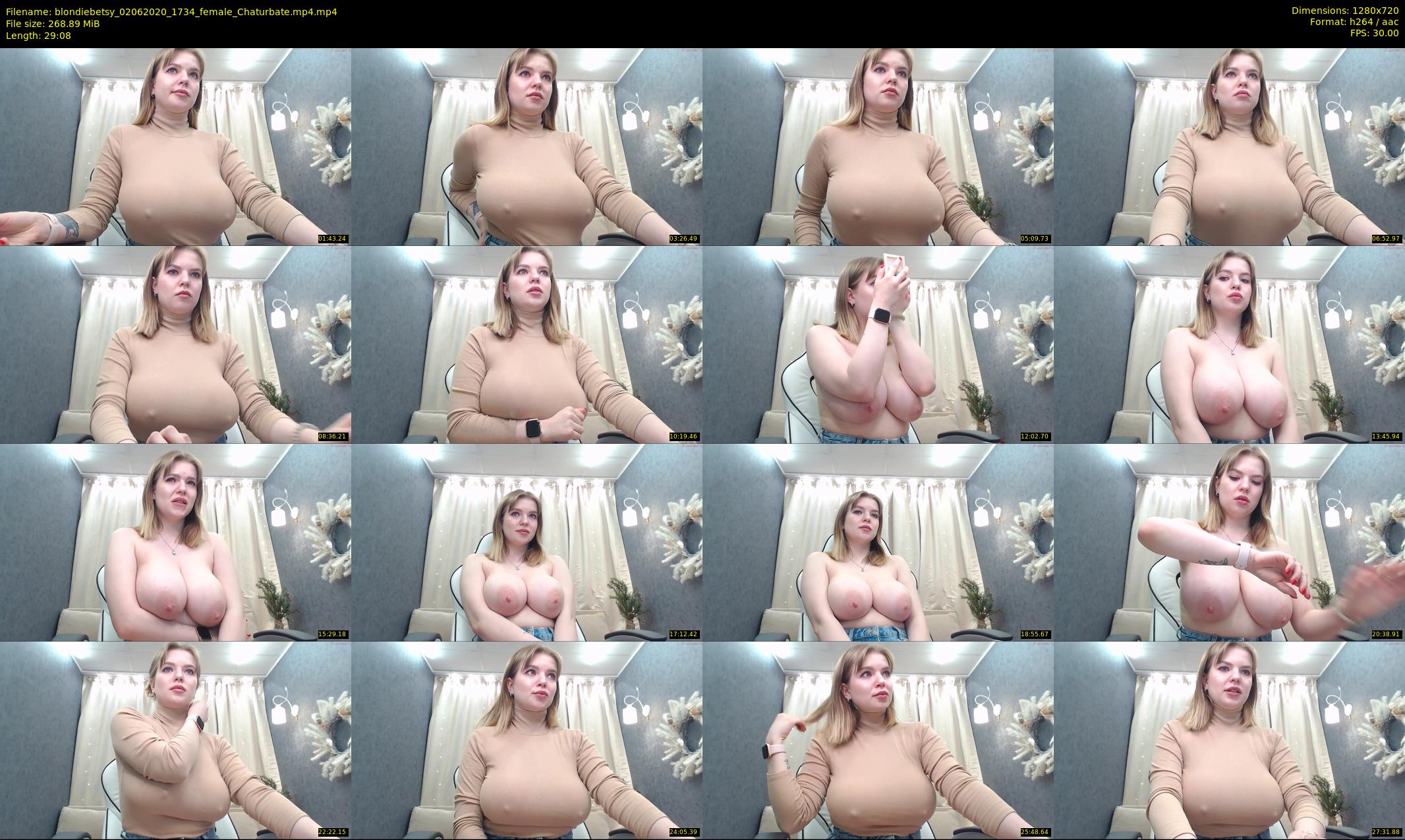 blondiebetsy — 30 minute Chaturbate female cam show recording, 720p, Jun 2, 2020