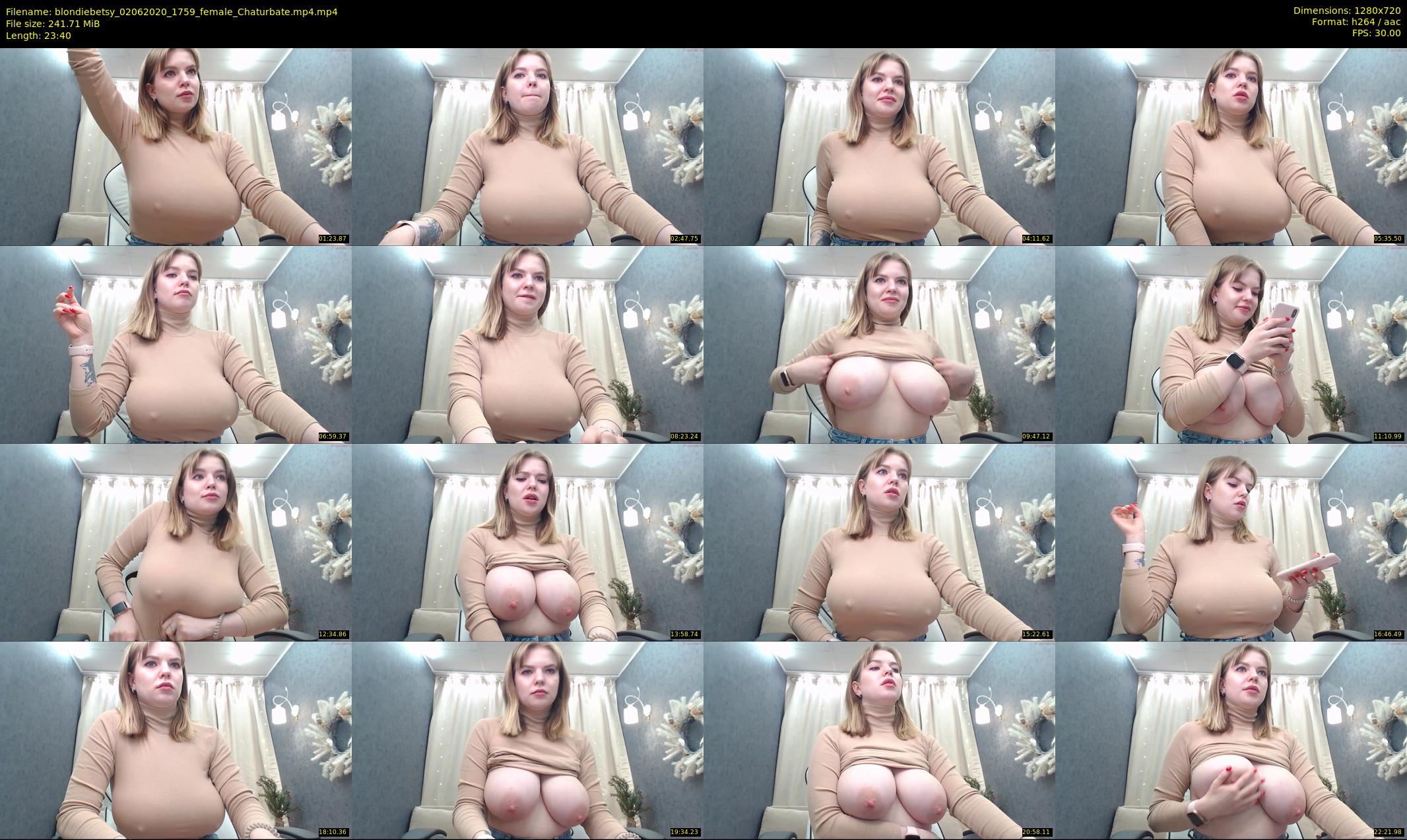 blondiebetsy — 24 minute Chaturbate female cam show recording, 720p, Jun 2, 2020