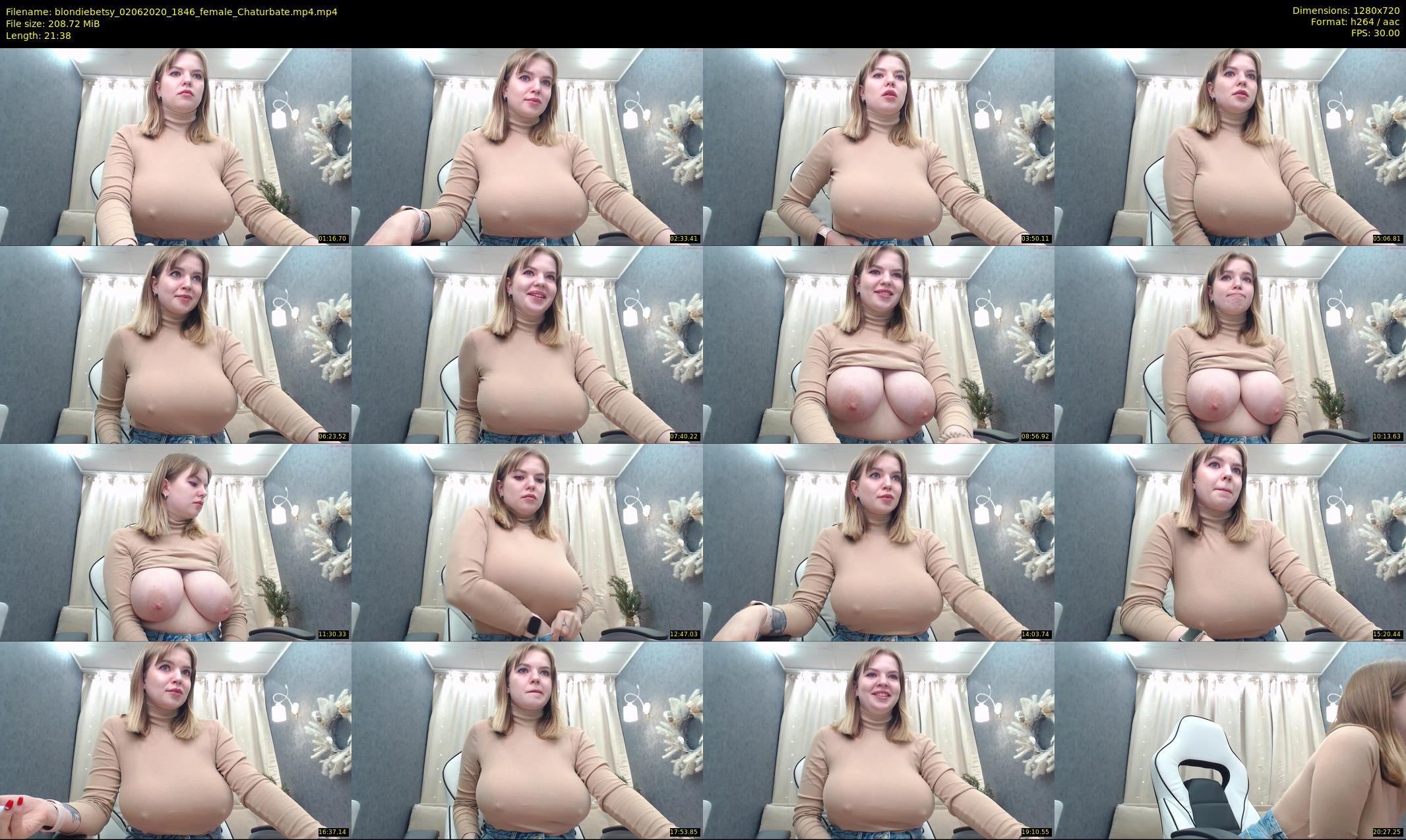 blondiebetsy — 22 minute Chaturbate female cam show recording, 720p, Jun 2, 2020