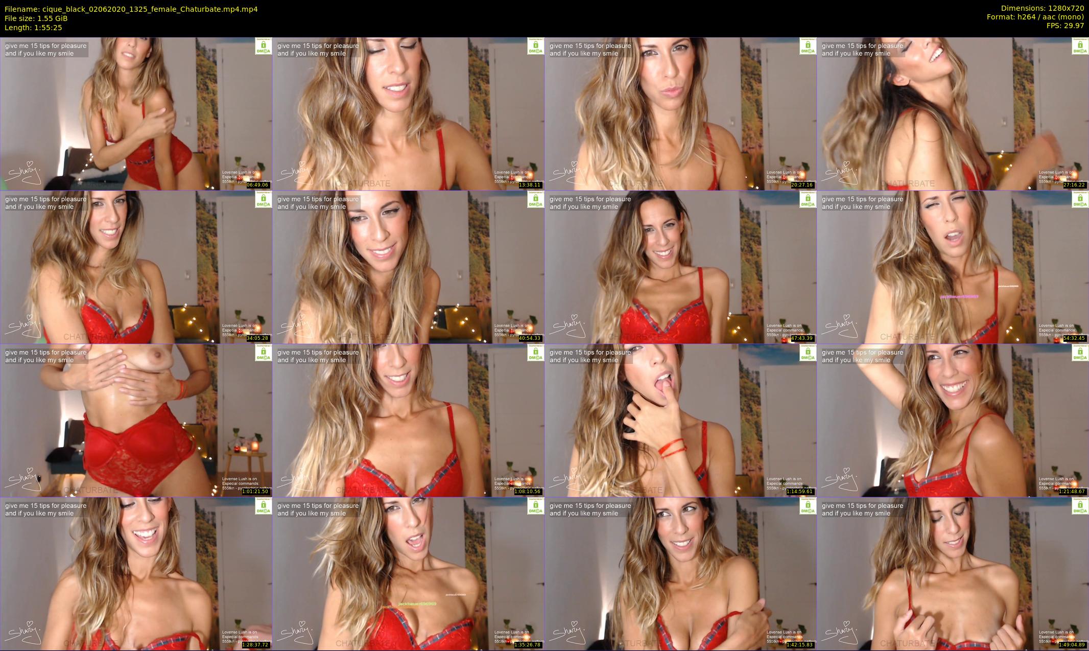 cique_black — 116 minute Chaturbate female cam show recording, 720p, Jun 2, 2020
