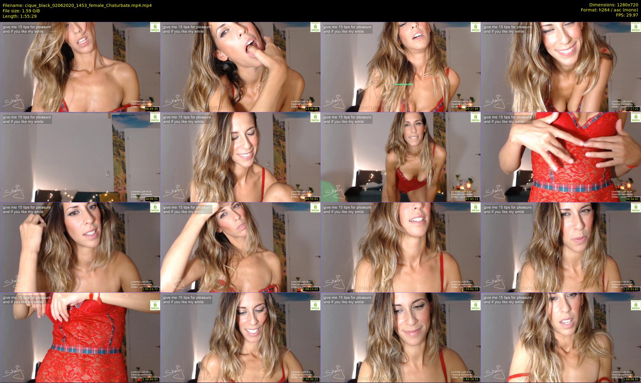 cique_black — 116 minute Chaturbate female cam show recording, 720p, Jun 2, 2020