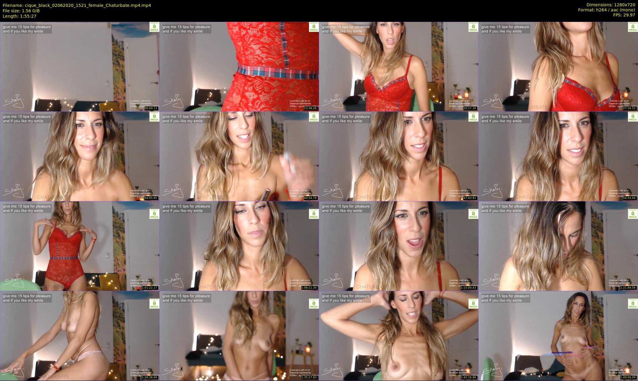 cique_black — 116 minute Chaturbate female cam show recording, 720p, Jun 2, 2020