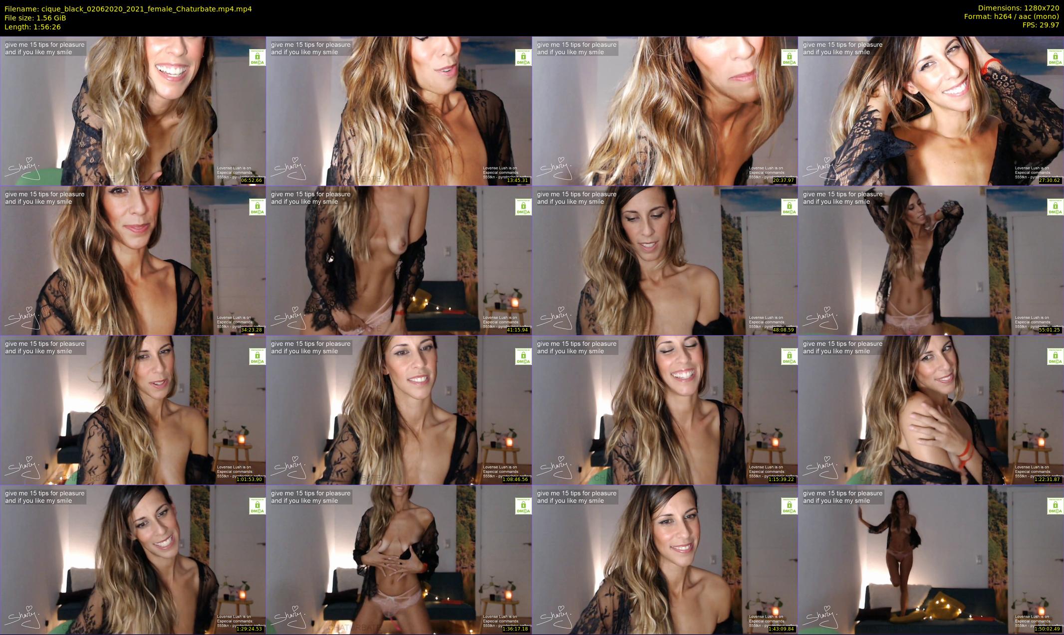 cique_black — 117 minute Chaturbate female cam show recording, 720p, Jun 2, 2020