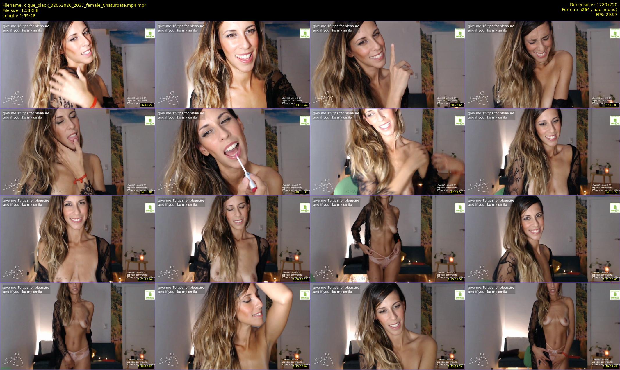 cique_black — 116 minute Chaturbate female cam show recording, 720p, Jun 2, 2020