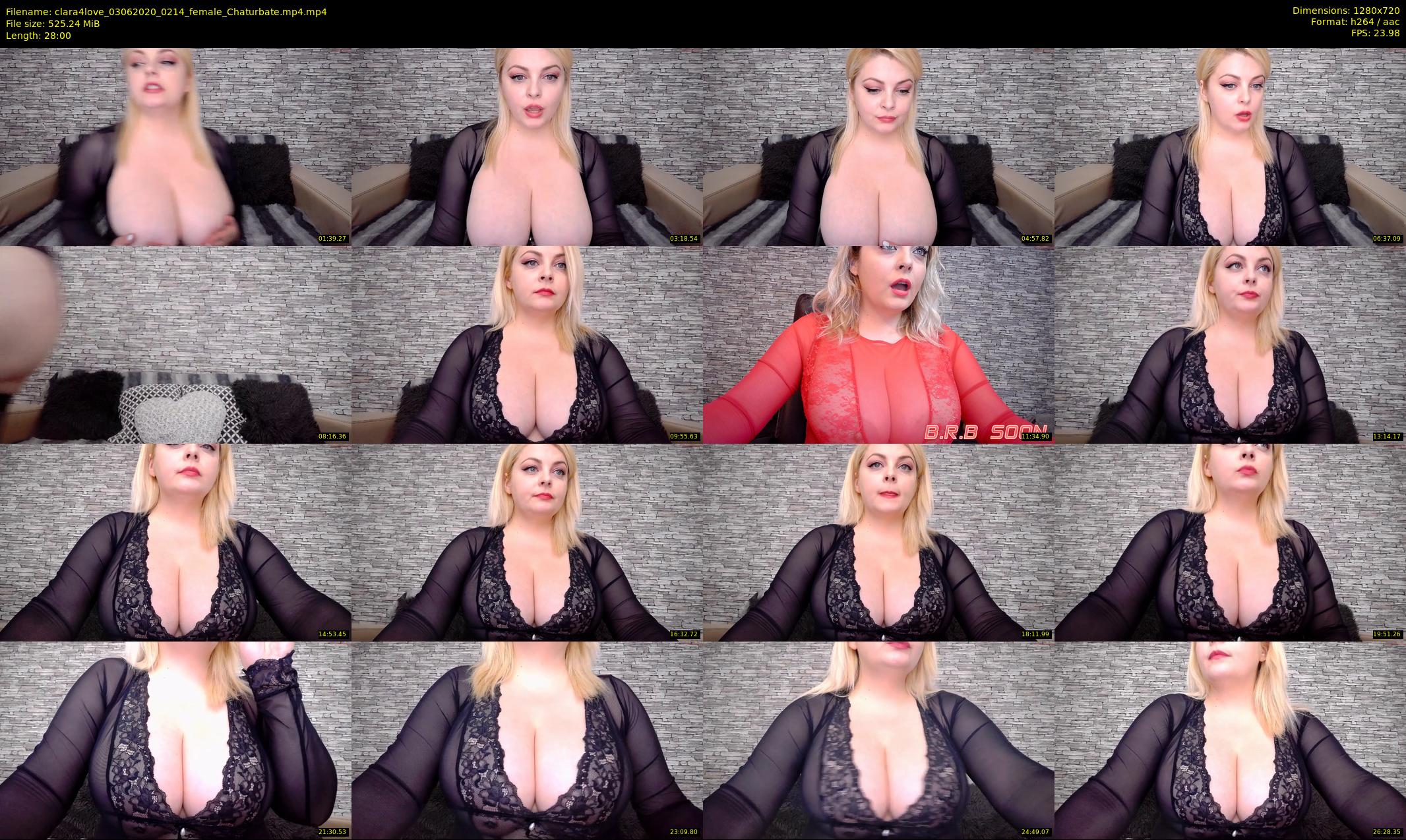clara4love — 28 minute Chaturbate female cam show recording, 720p, Jun 3, 2020