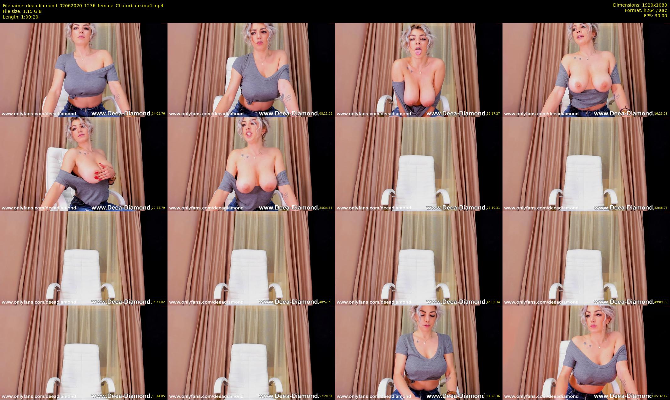 deeadiamond — 70 minute Chaturbate female cam show recording, 1080p, Jun 2, 2020