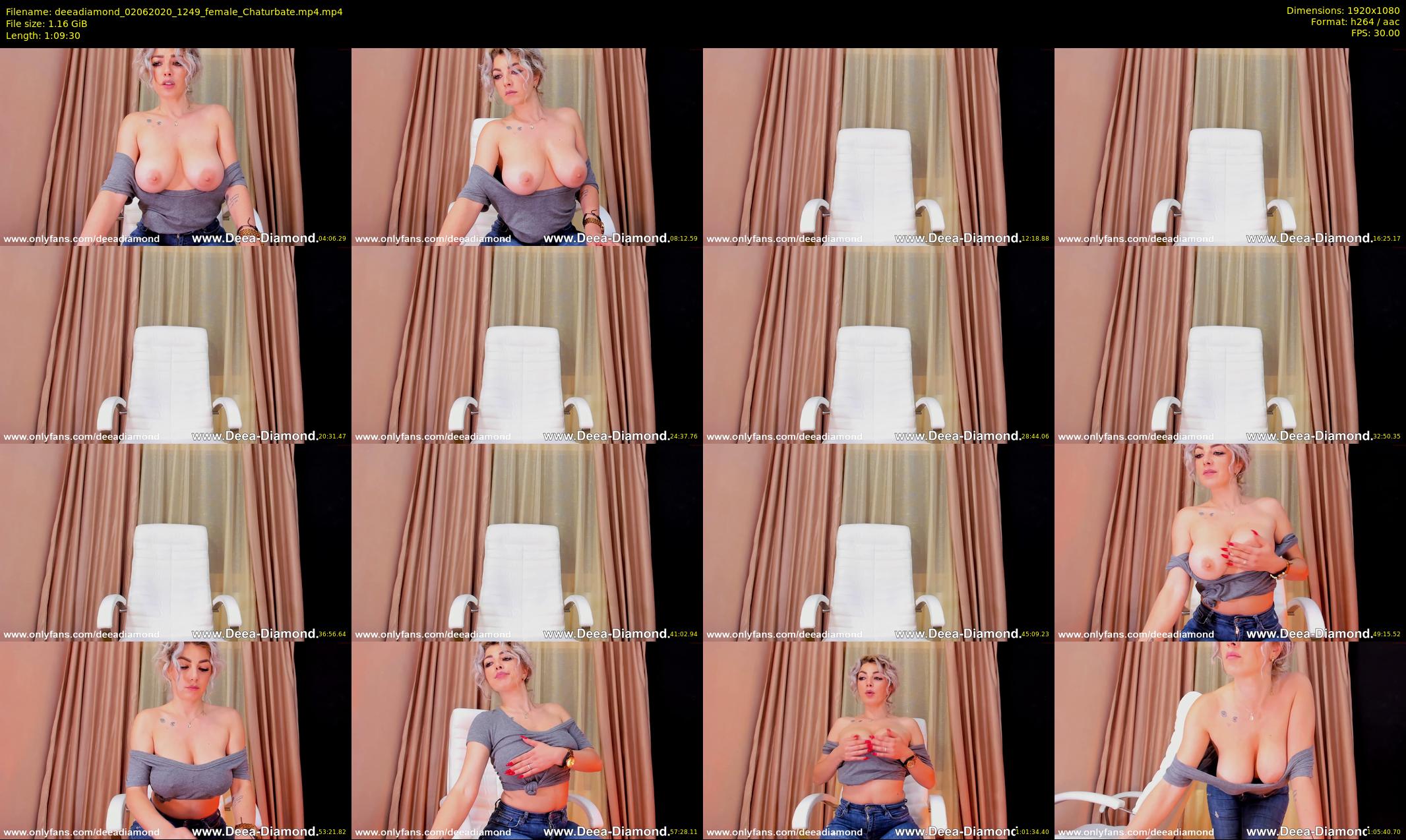 deeadiamond — 70 minute Chaturbate female cam show recording, 1080p, Jun 2, 2020