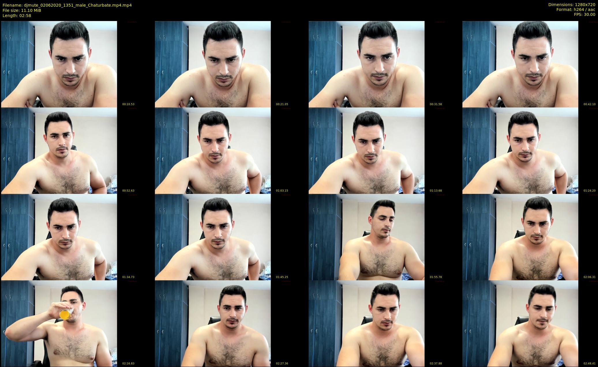djmute — 3 minute Chaturbate male cam show recording, 720p, Jun 2, 2020