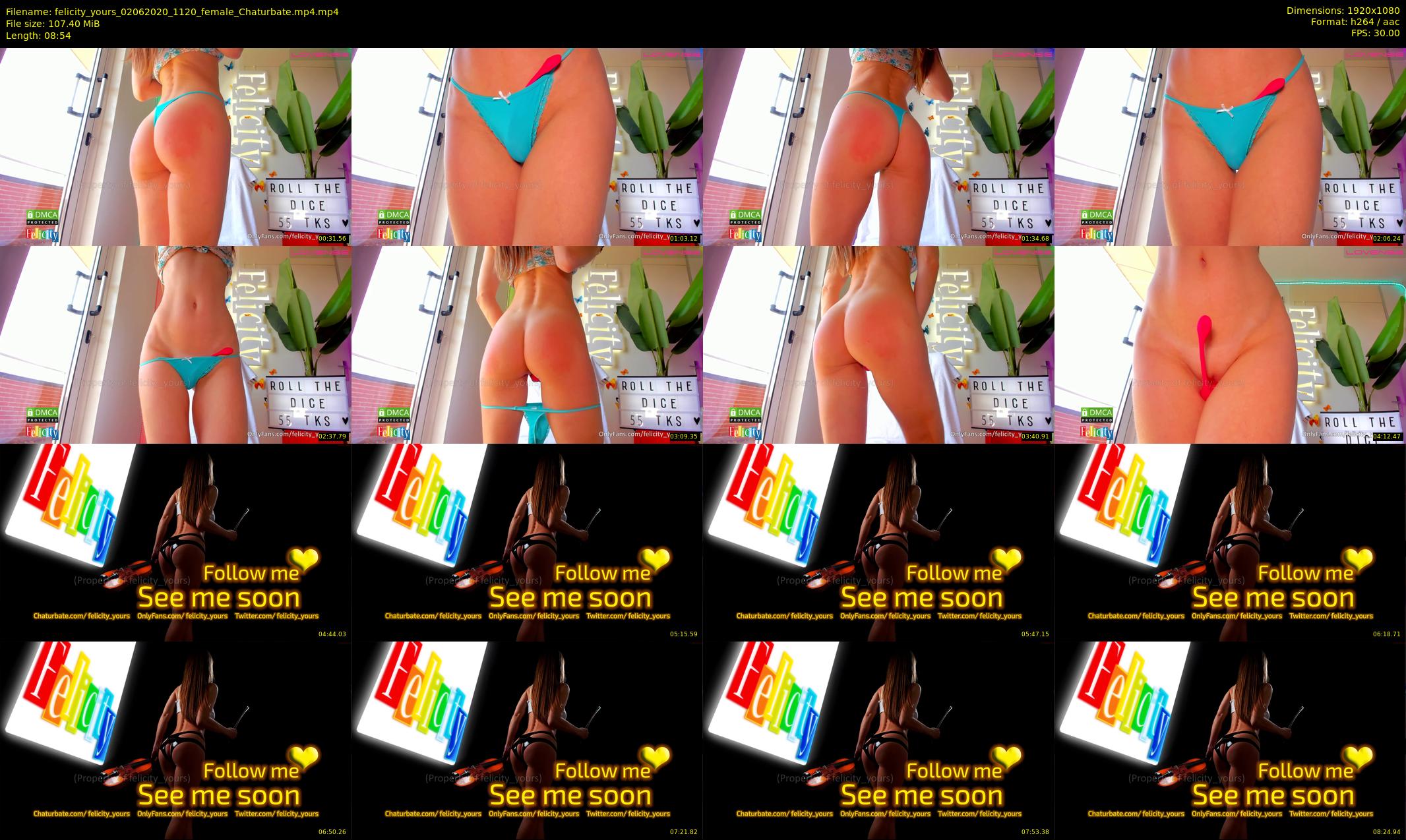 felicity_yours — 9 minute Chaturbate female cam show recording, 1080p, Jun 2, 2020