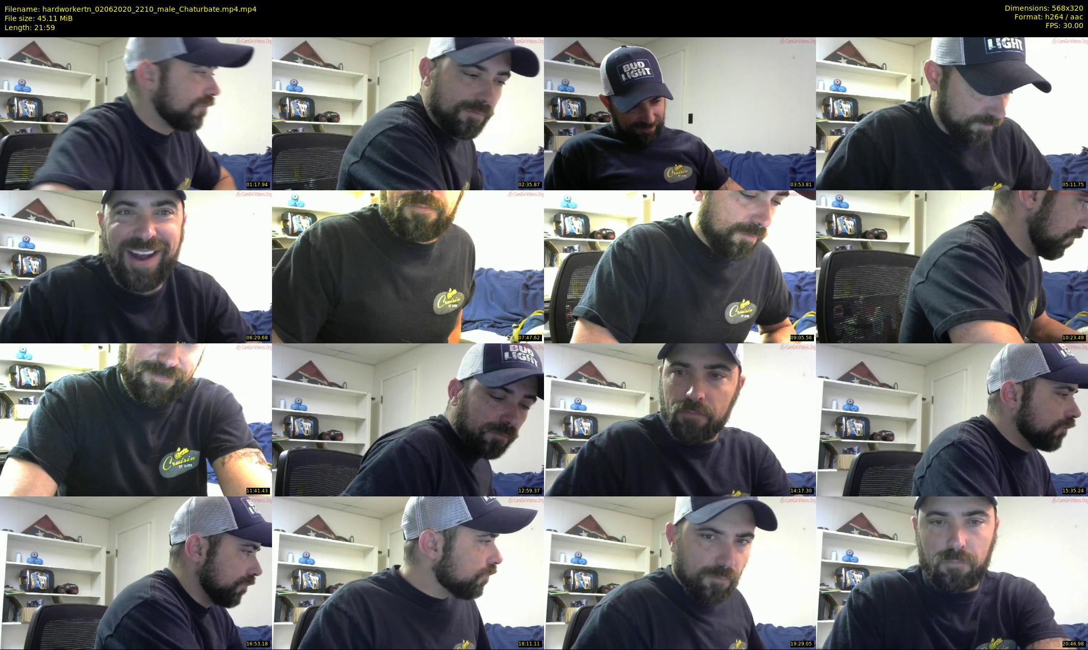 hardworkertn — 22 minute Chaturbate male cam show recording, SD, Jun 2, 2020