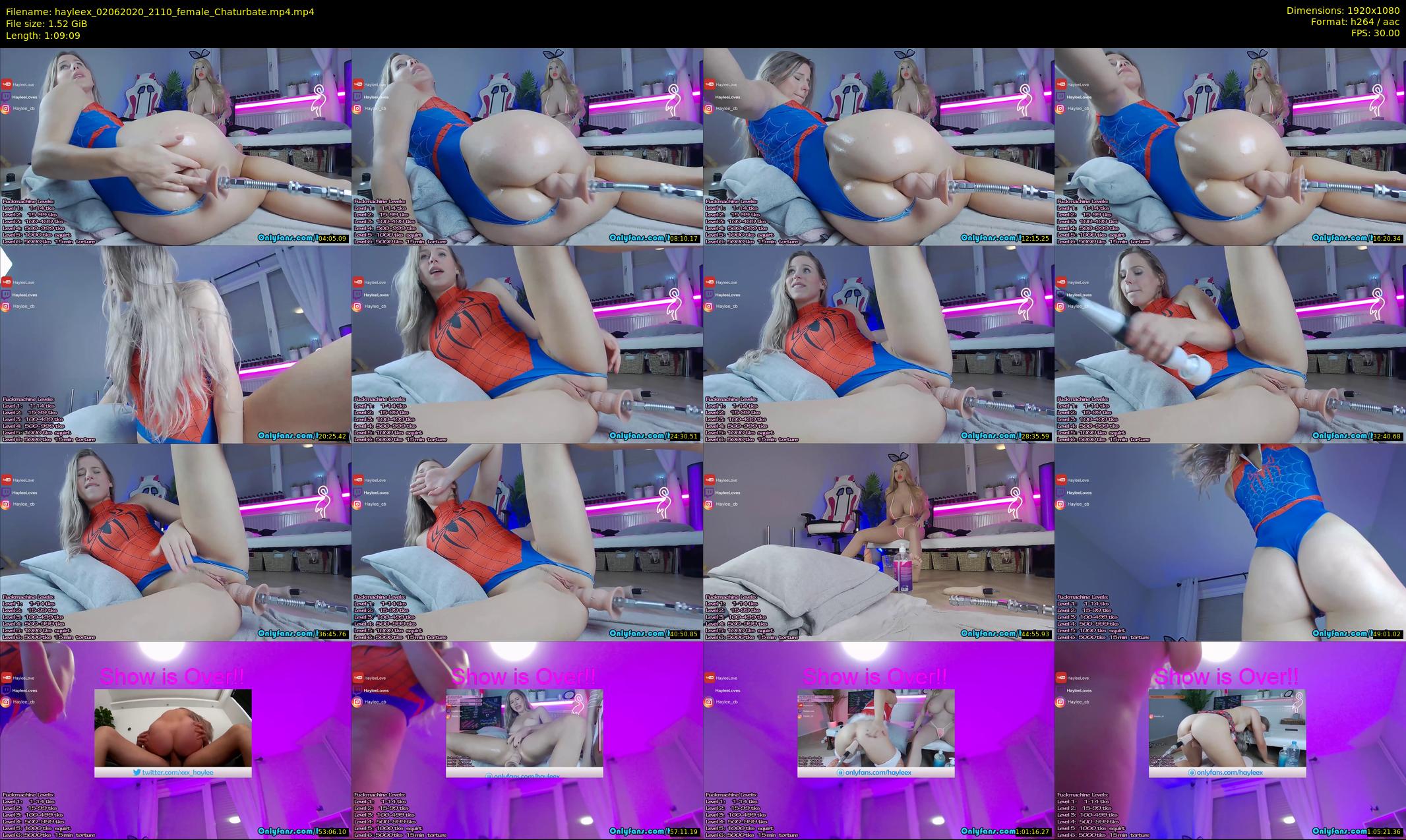 hayleex — 70 minute Chaturbate female cam show recording, 1080p, Jun 2, 2020