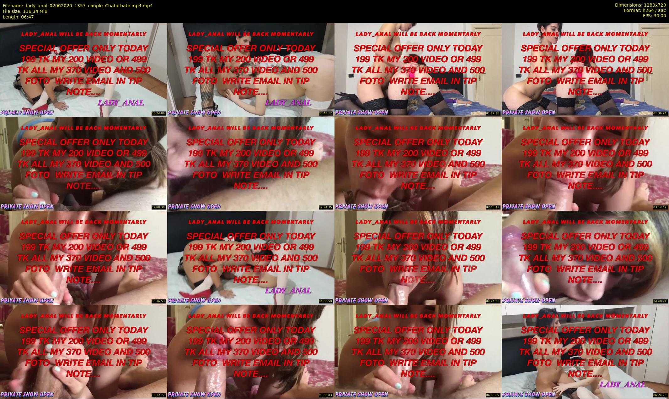 lady_anal — 7 minute Chaturbate female cam show recording, 720p, Jun 2, 2020