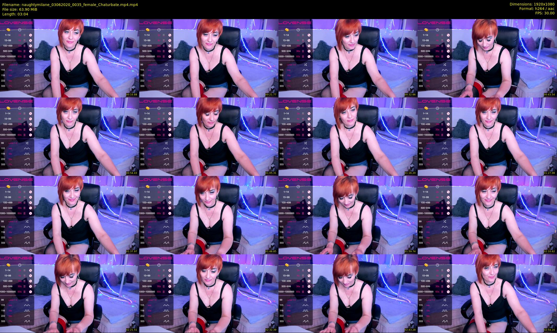 naughtymilane — 4 minute Chaturbate female cam show recording, 1080p, Jun 3, 2020