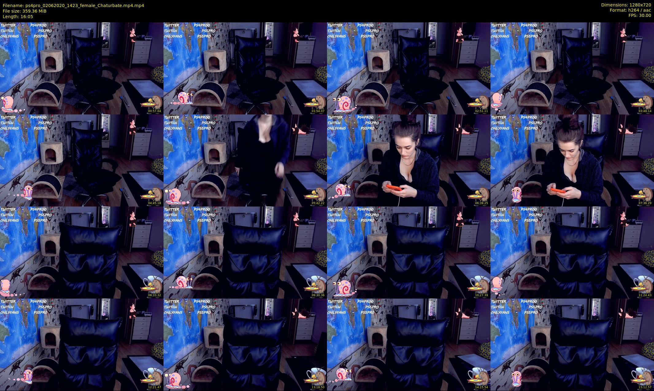 ps4pro — 17 minute Chaturbate female cam show recording, 720p, Jun 2, 2020